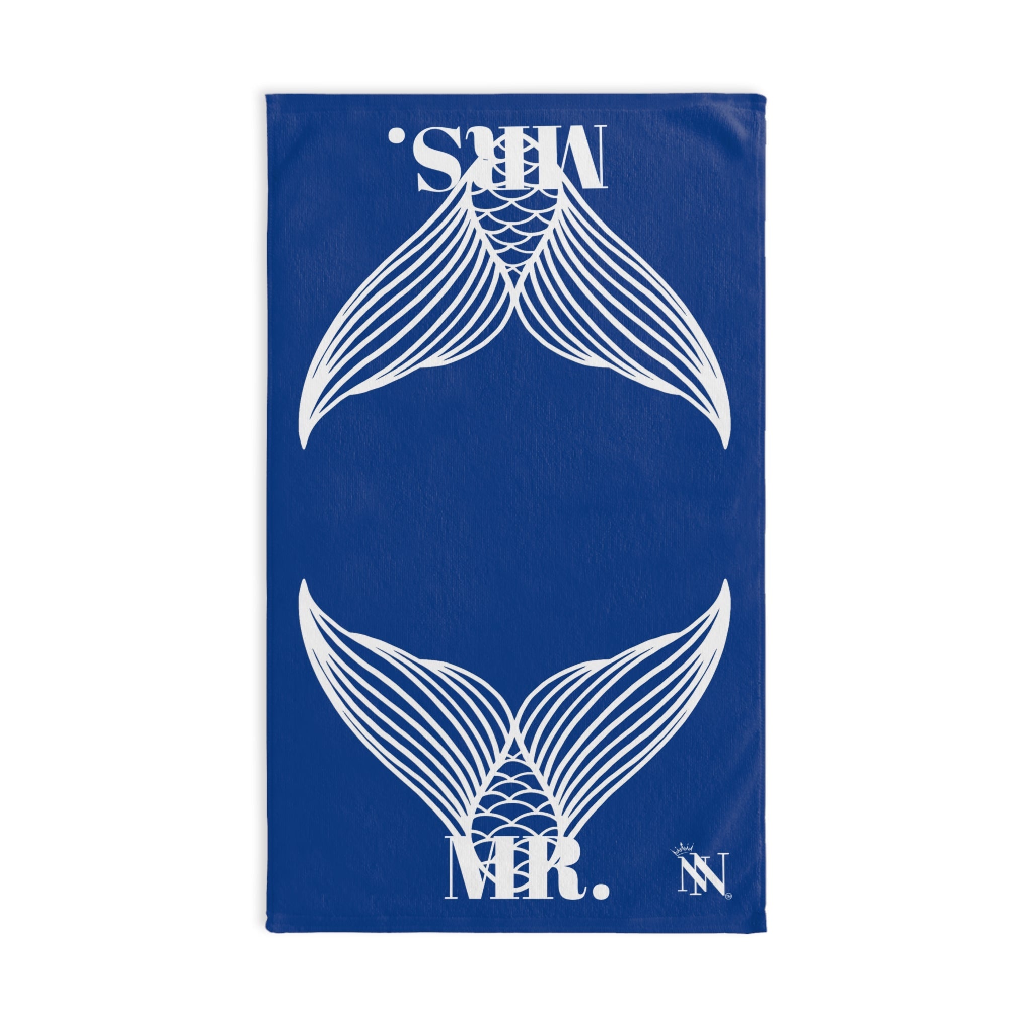 Mr. Mrs. Mermaid Shareable Sides Blue Cum Towel
