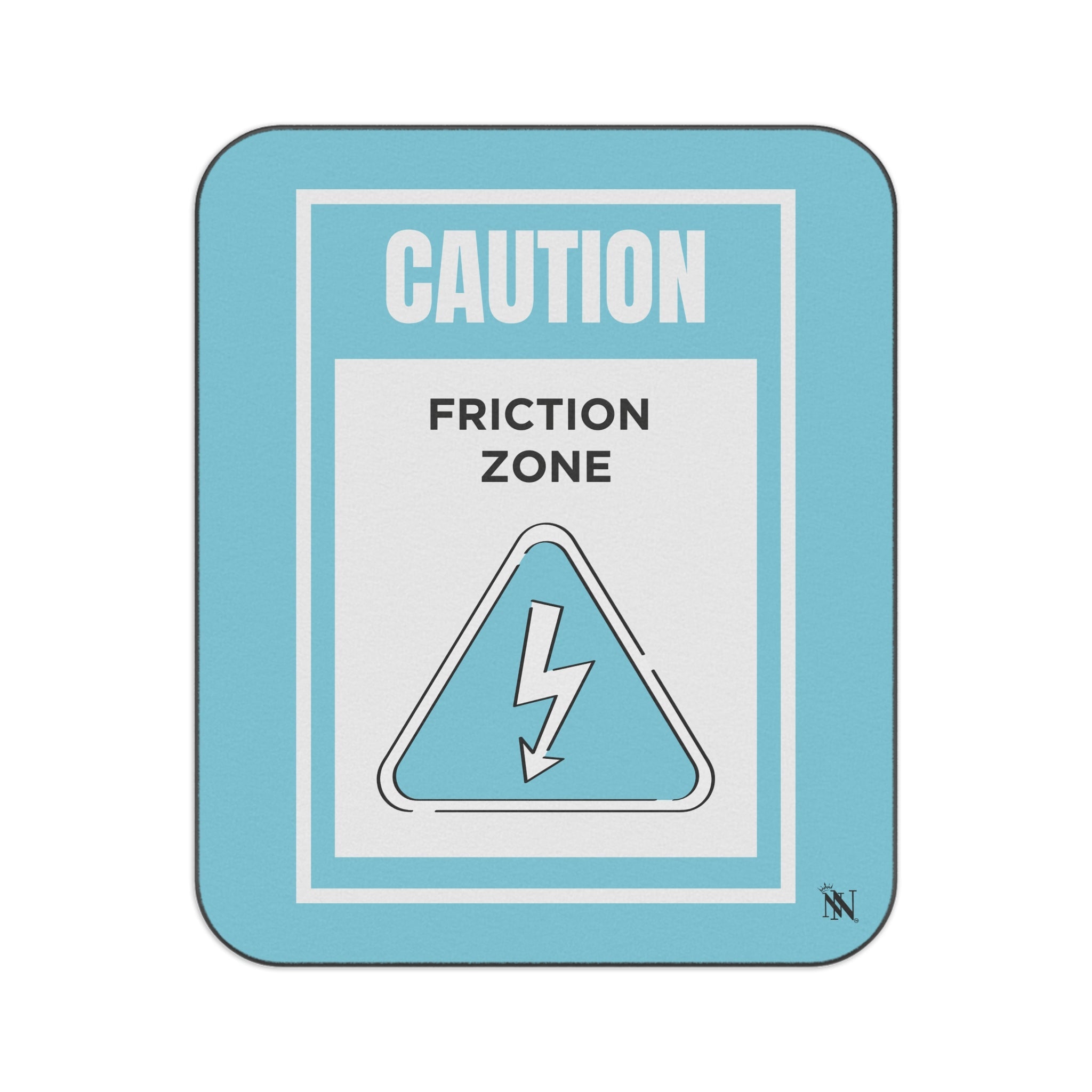 Caution Friction Zone Soft Playful Sex Blanket