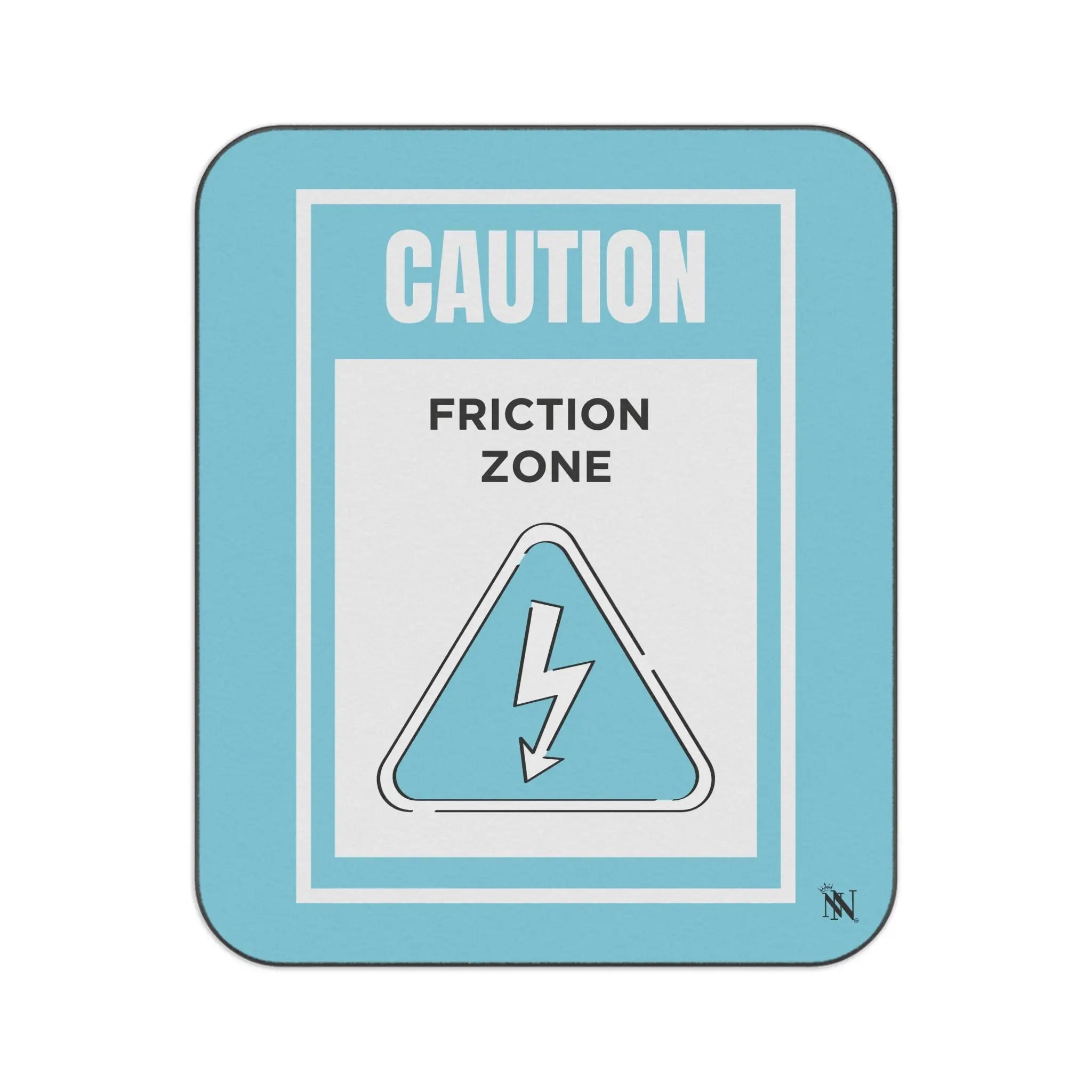 Caution Friction Zone Soft Playful Sex Blanket