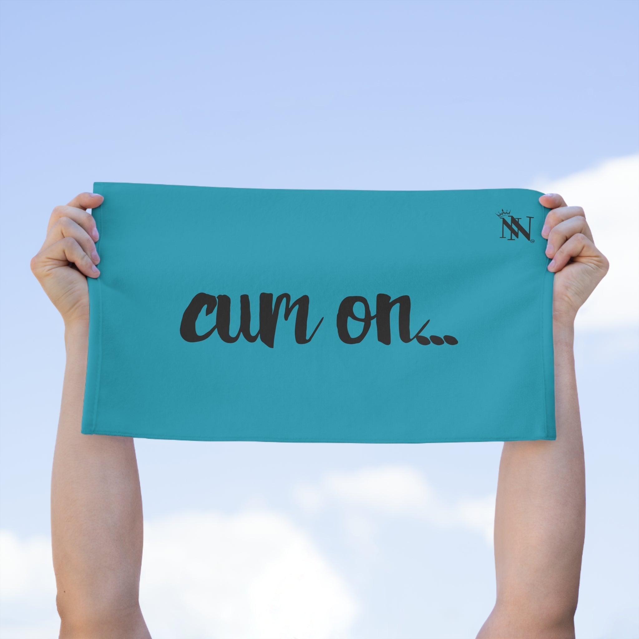 Cum On... Teal | Mix & Match Soft Fun-Flirty Lovers’ Towels