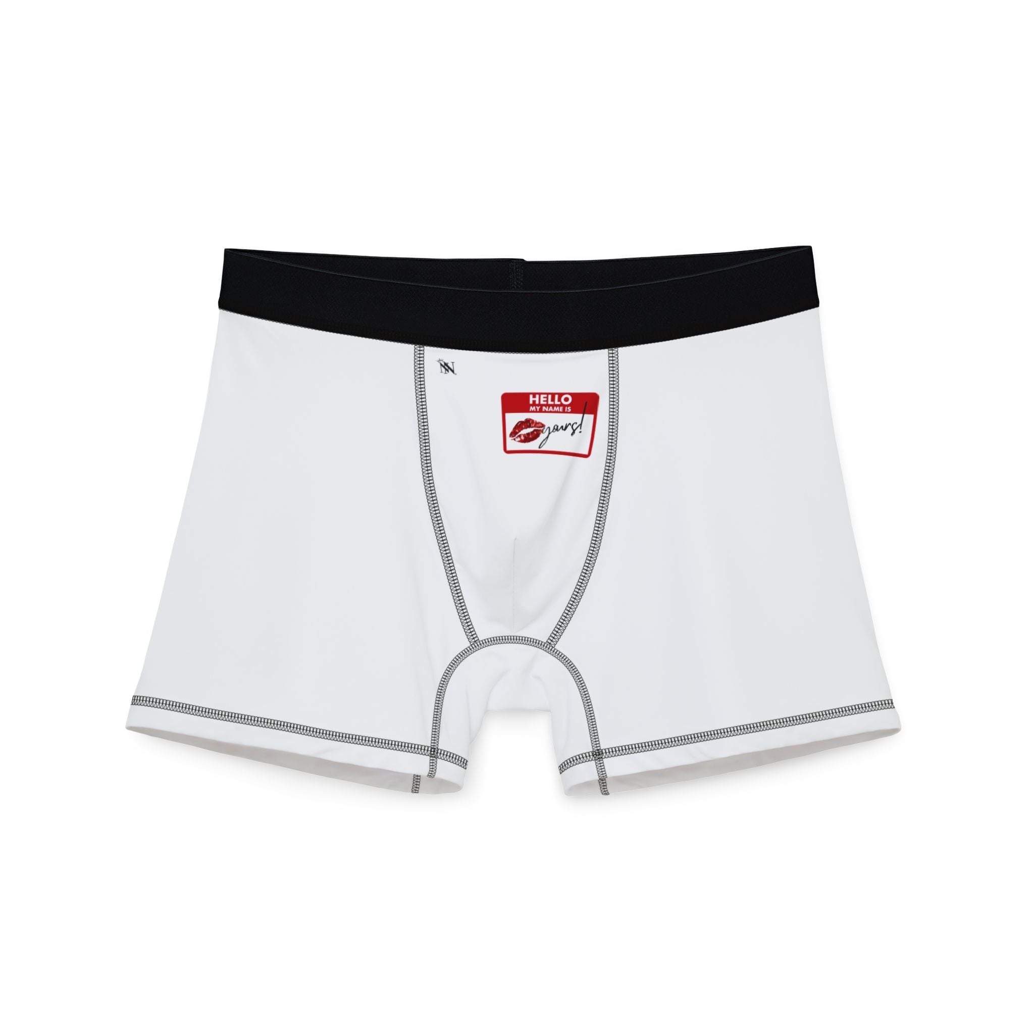 Hello My Name Is Yours! Tag | Mix & Match Fun-Flirty Lovers’ Boxer Briefs