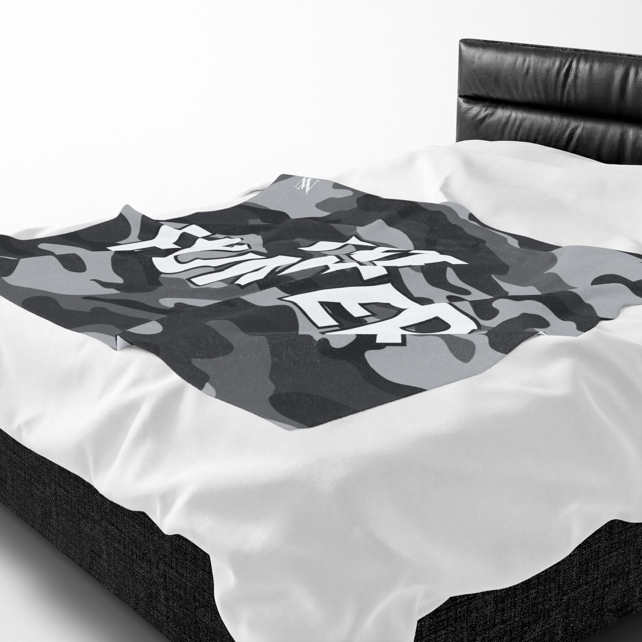 The Hunter Grey Camo Blanket