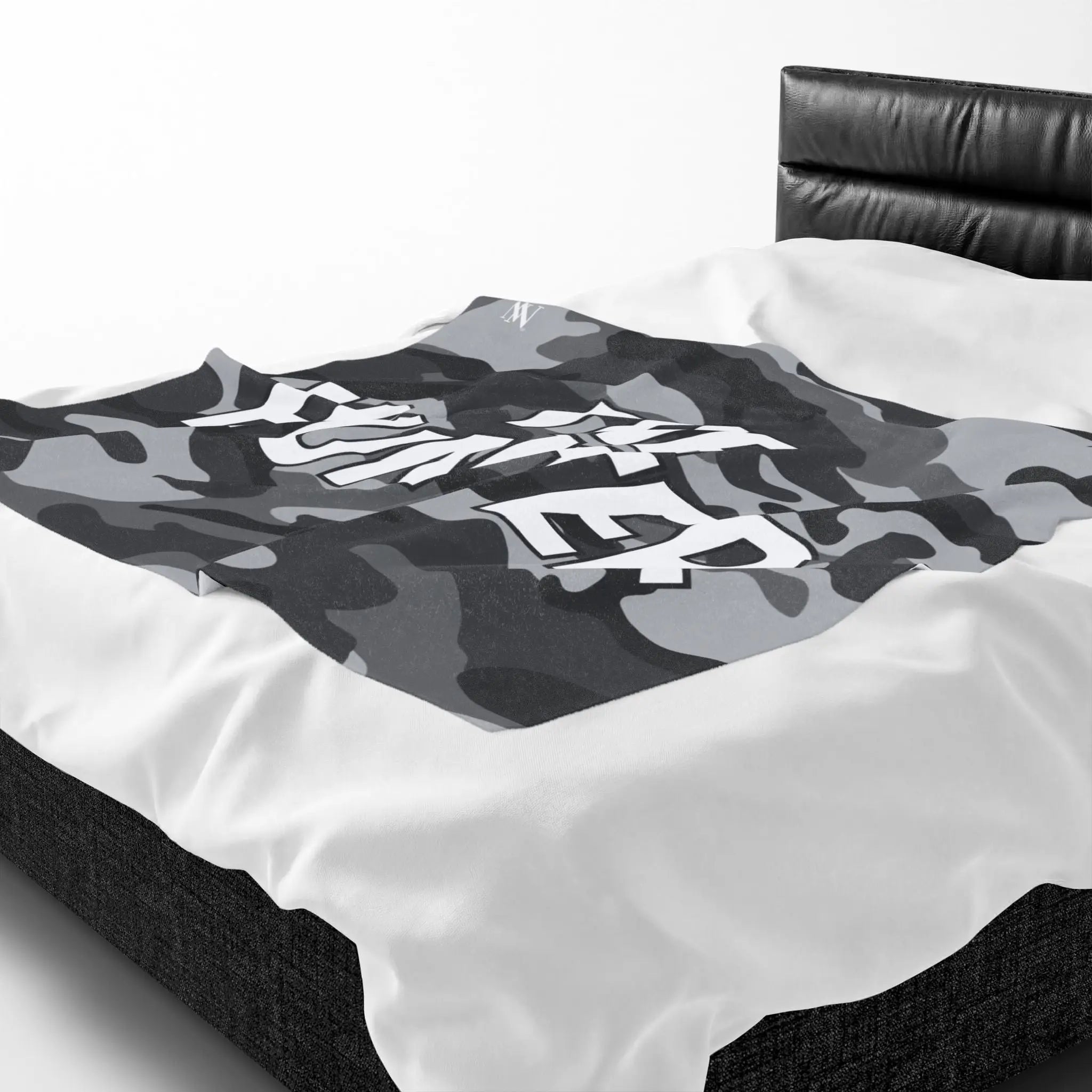 The Hunter Grey Camo Blanket
