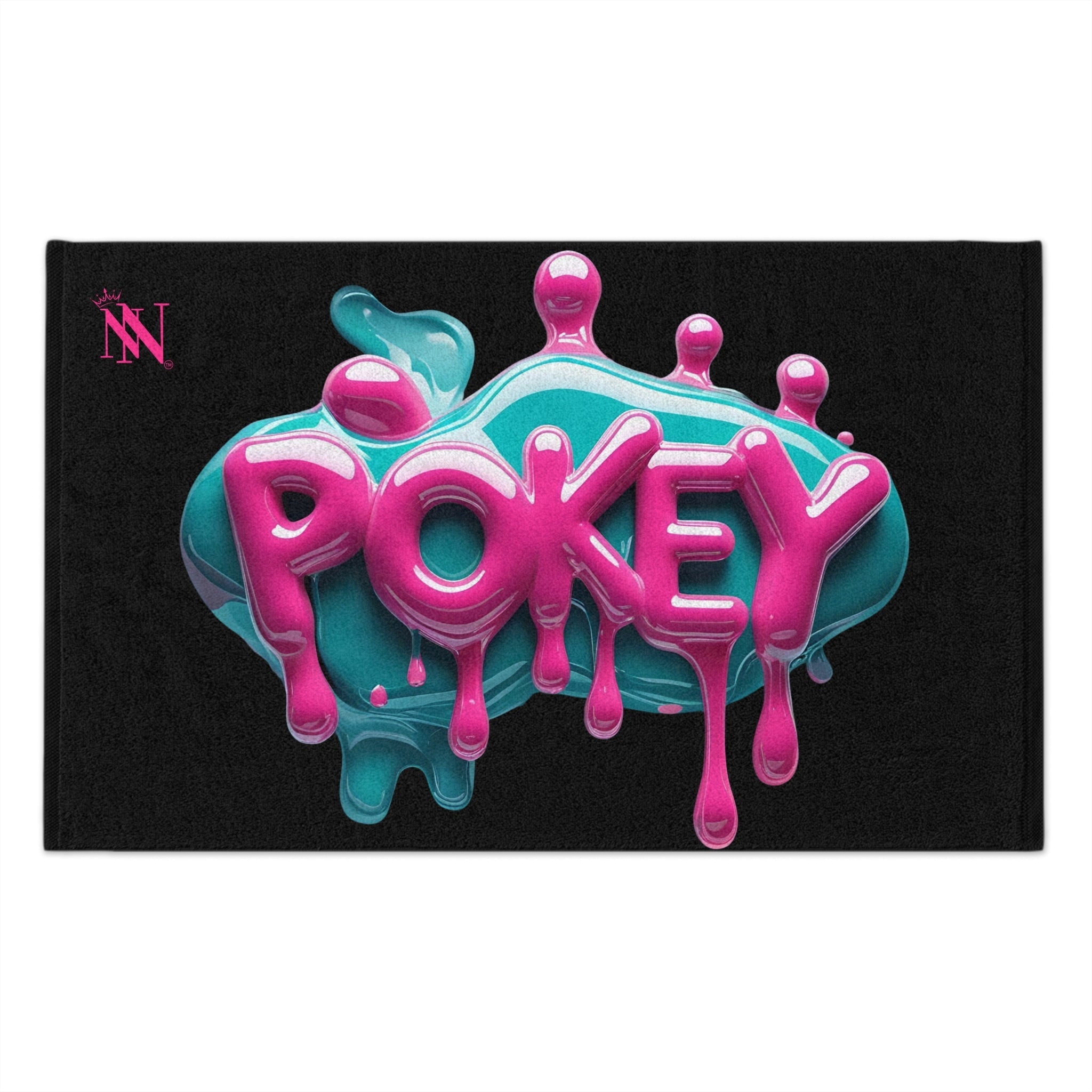 Dripping Pokey Black | Mix & Match Soft Fun-Flirty Lovers’ Towels