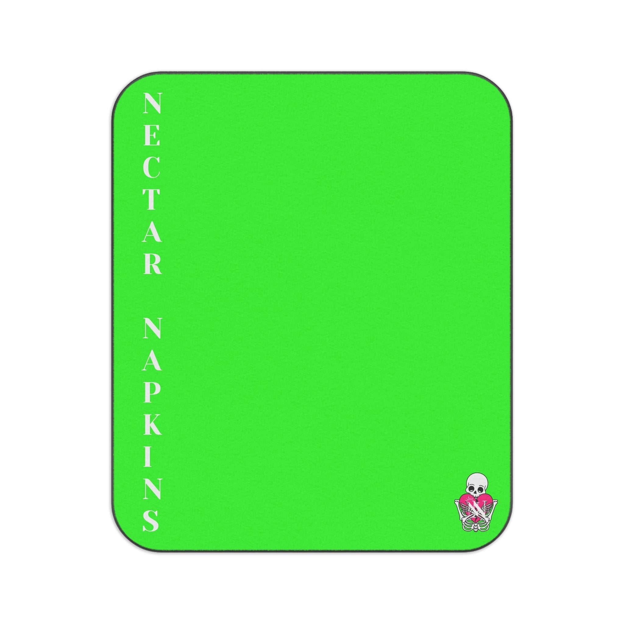 Nectar Napkins Brand Neon Green Water-Resistant Sex Blanket