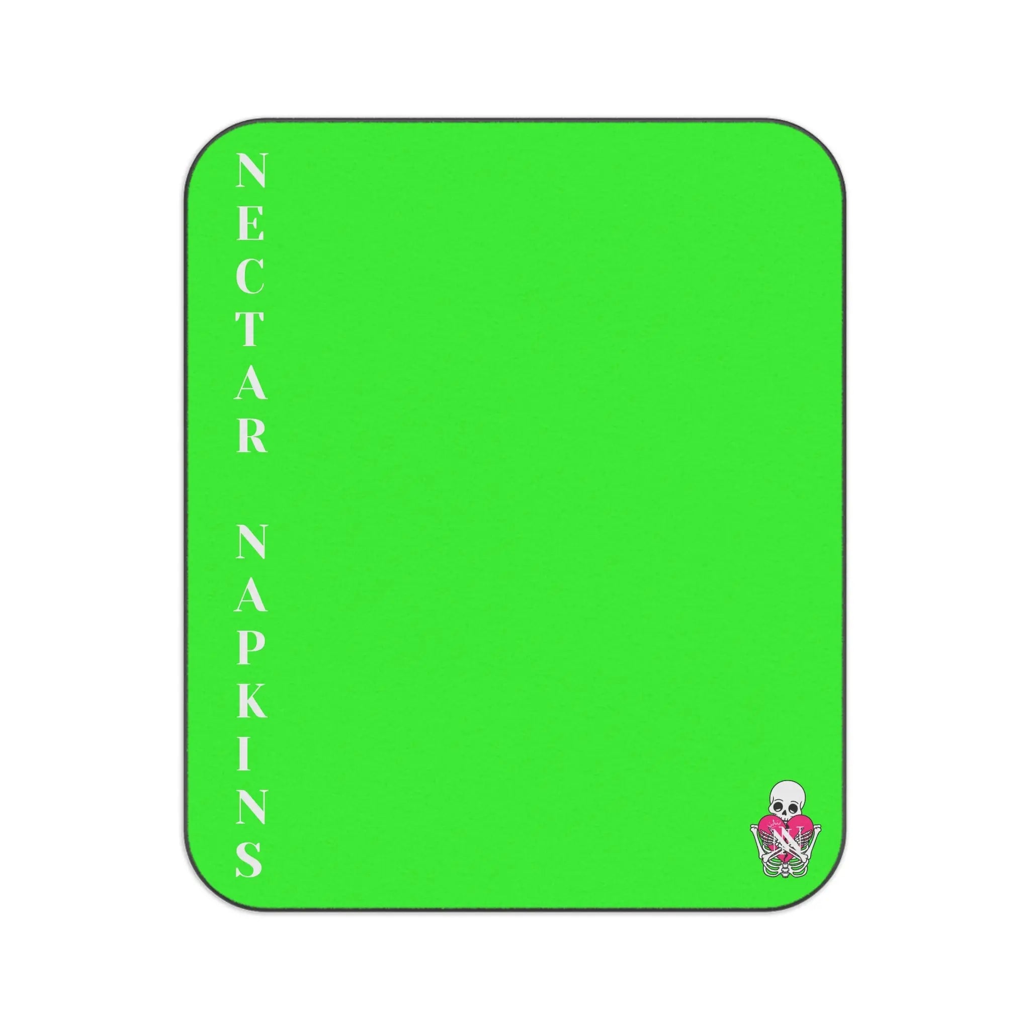 Nectar Napkins Brand Neon Green Water-Resistant Sex Blanket