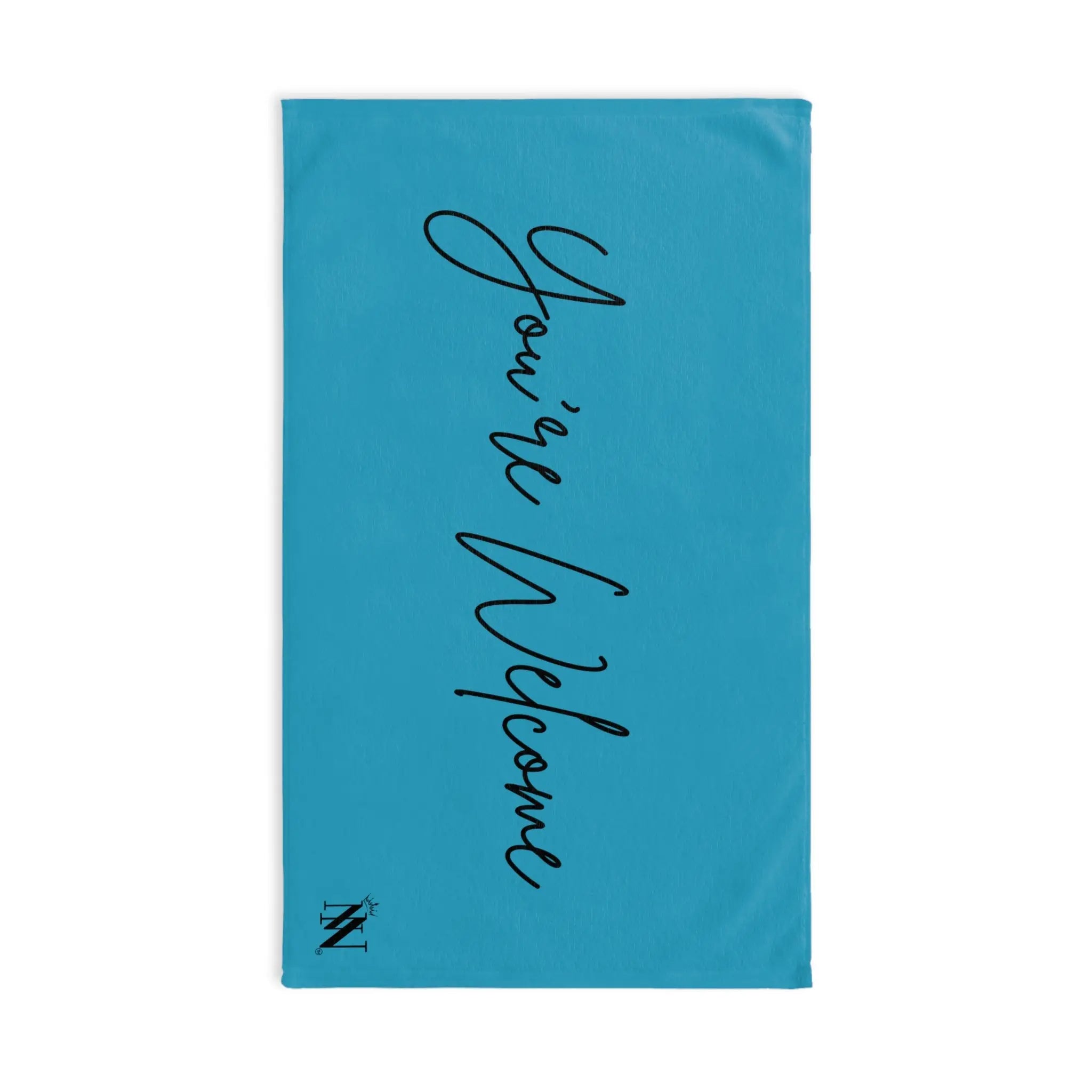 You’re Welcome Teal | Mix & Match Classic Fun-Flirty Lovers’ Towels
