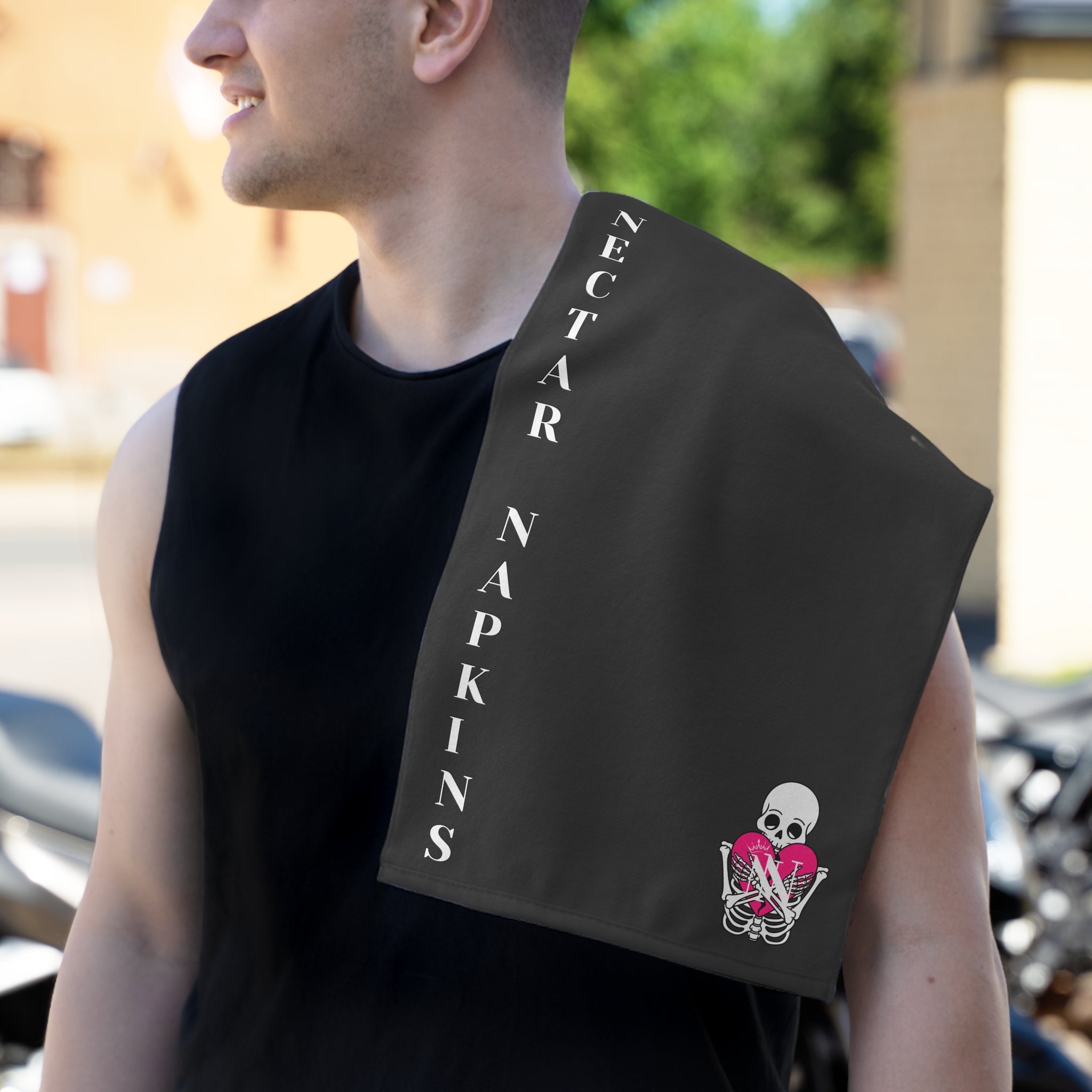 Nectar Napkins Brand Dark Grey Sex Towel
