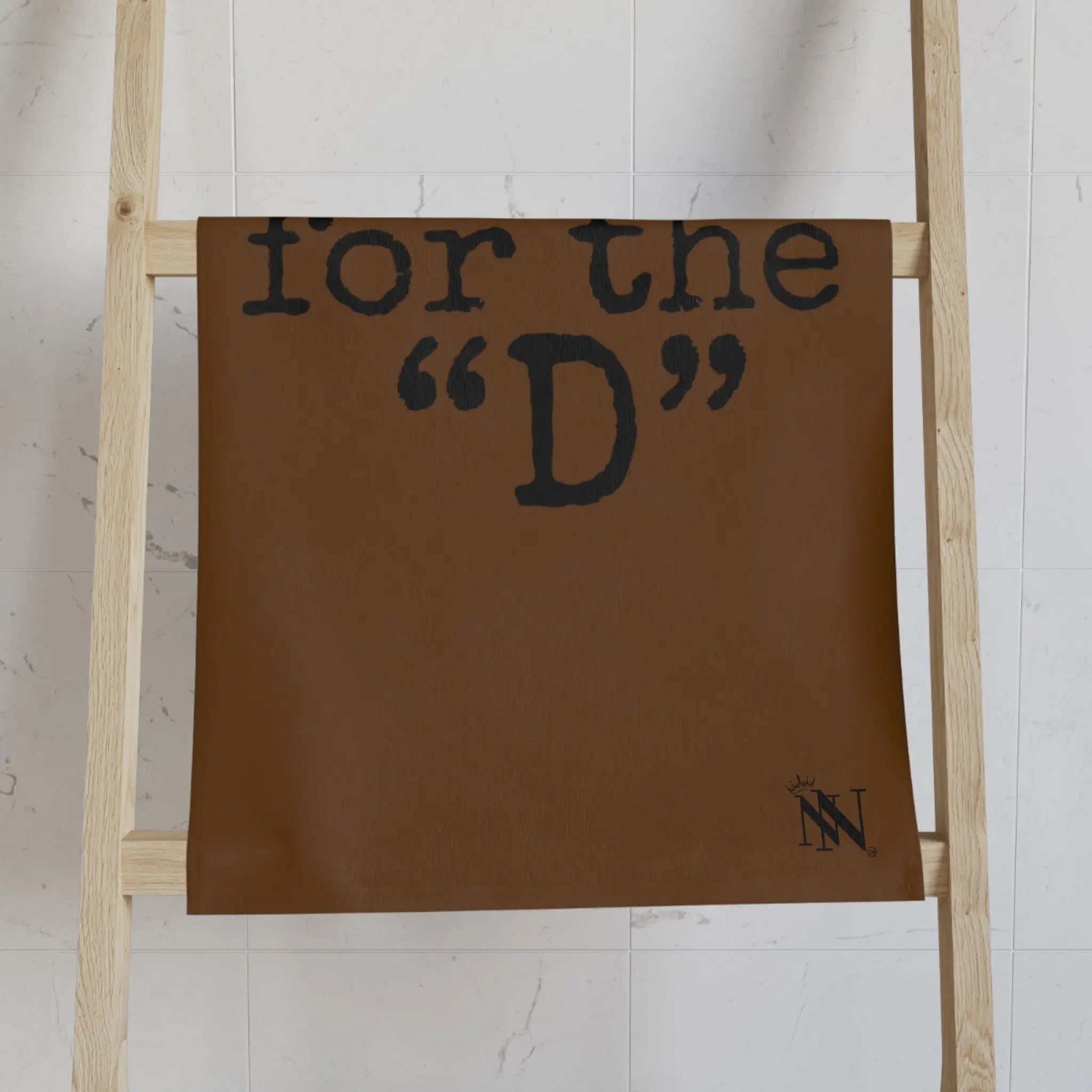 Thanks for the ’D’ Brown | Mix & Match Classic Fun-Flirty Lovers’ Towels