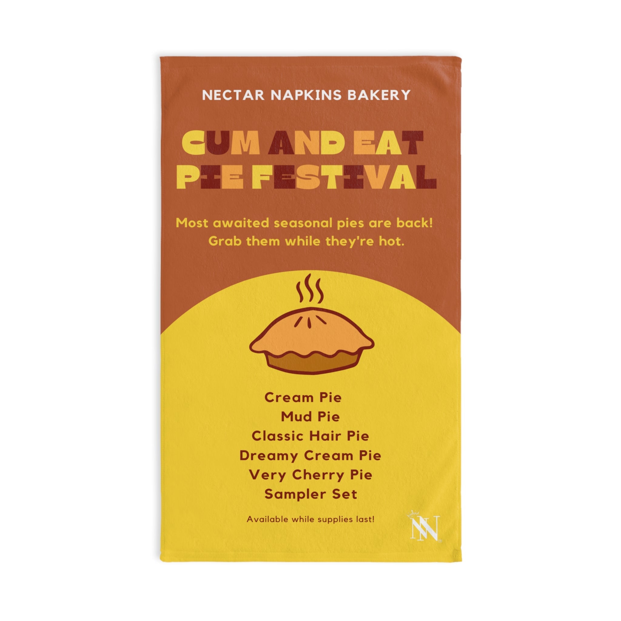 Cum Eat Pie Festival Thanksgiving | Mix & Match Original Fun-Flirty Lovers’ Towels