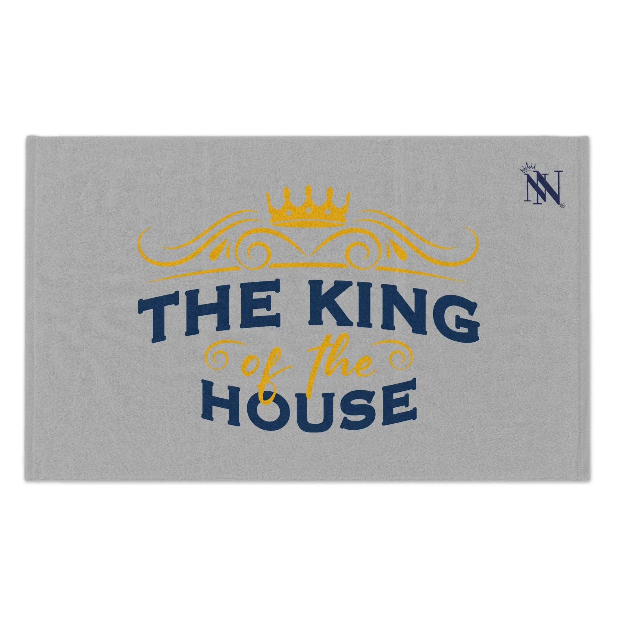 The King of the House Light Grey | Mix & Match Soft Fun-Flirty Lovers’ Towels