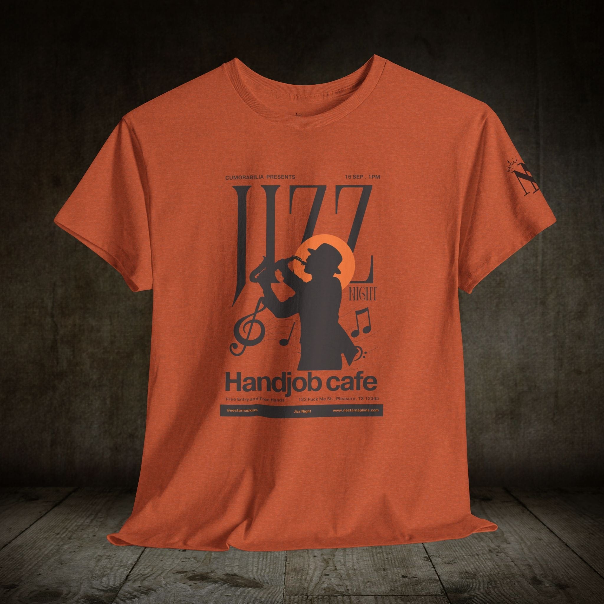 Jizz Night! | Mix & Match 100% Cotton Unisex Fun-Flirty Lovers’ Tees