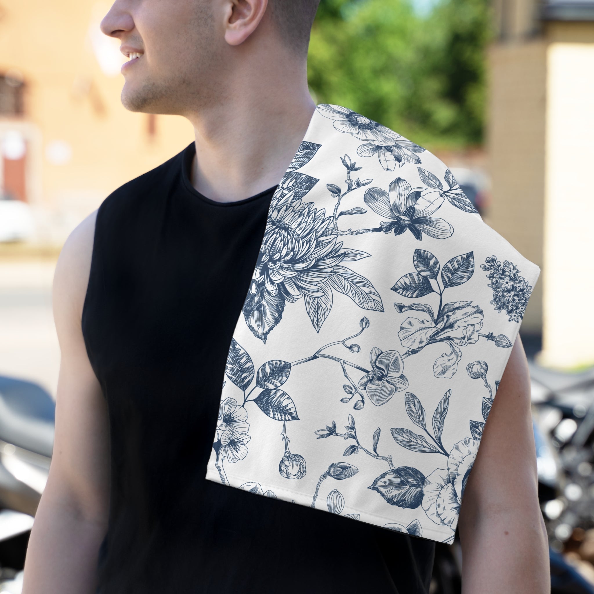 Pretty Blue Floral | Mix & Match Soft Fun-Flirty Lovers’ Towels