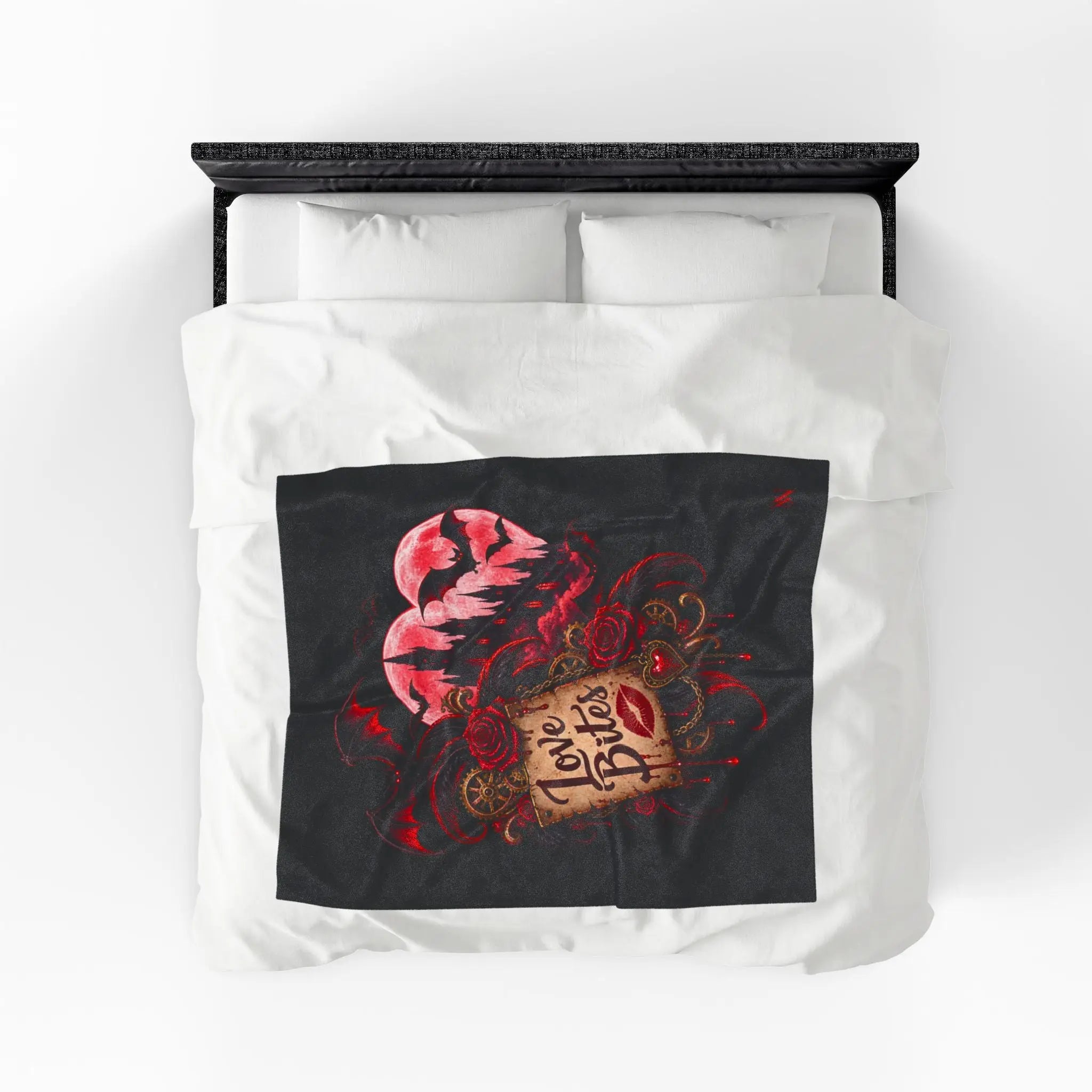 Love Bites Moon Bats Fantasy Lovers’ Blanket