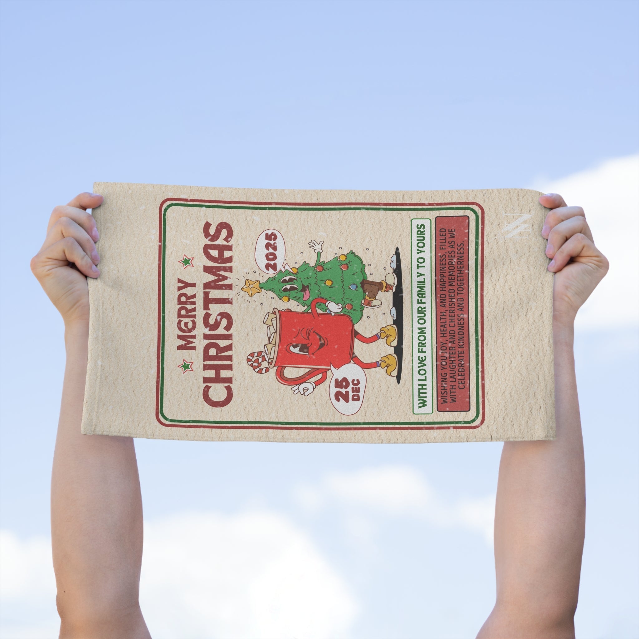 Christmas Card | Mix & Match Soft Fun-Flirty Lovers’ Towels