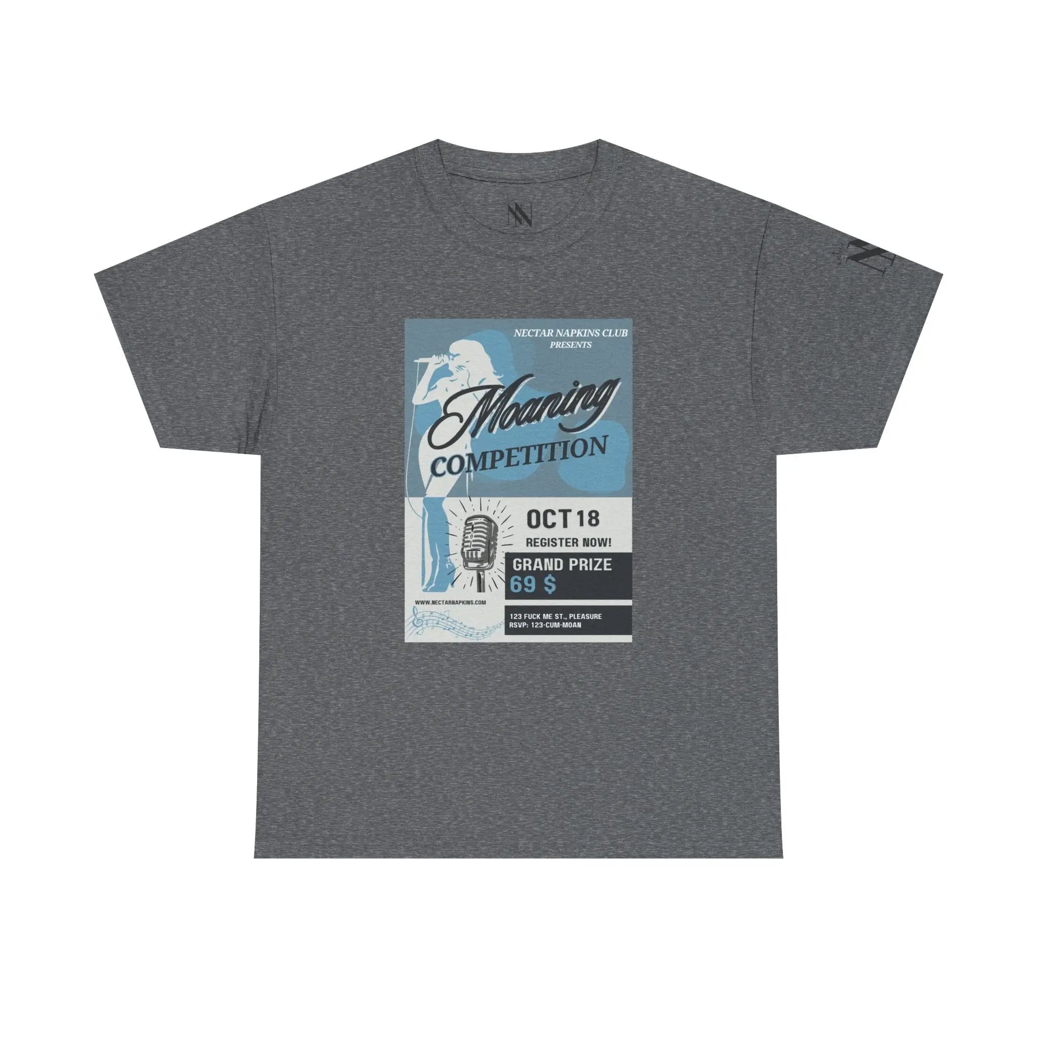 Moaning Competition | Mix & Match 100% Cotton Unisex Fun-Flirty Lovers’ Tees