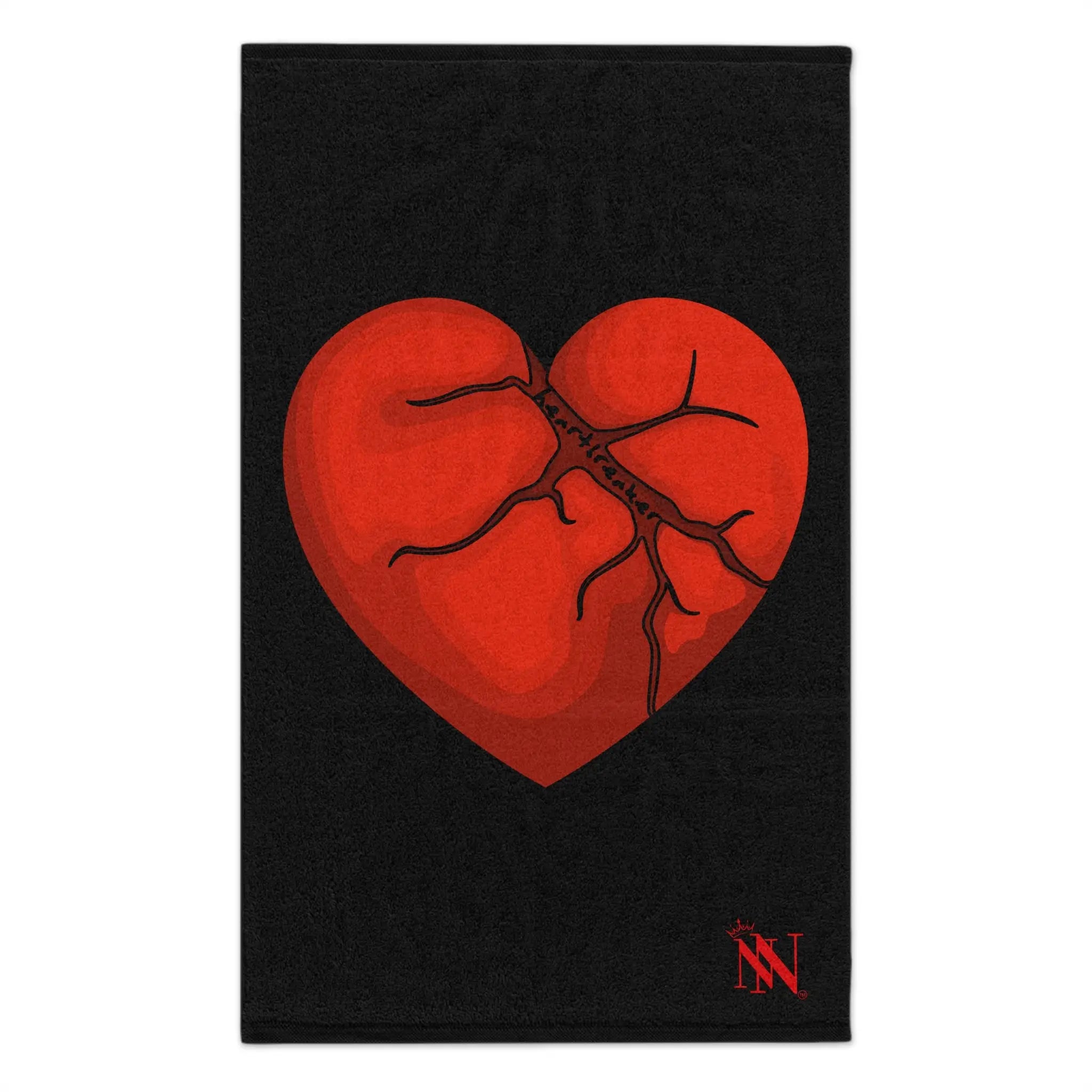 Heartbreaker Black | Mix & Match Soft Fun-Flirty Lovers’ Towels