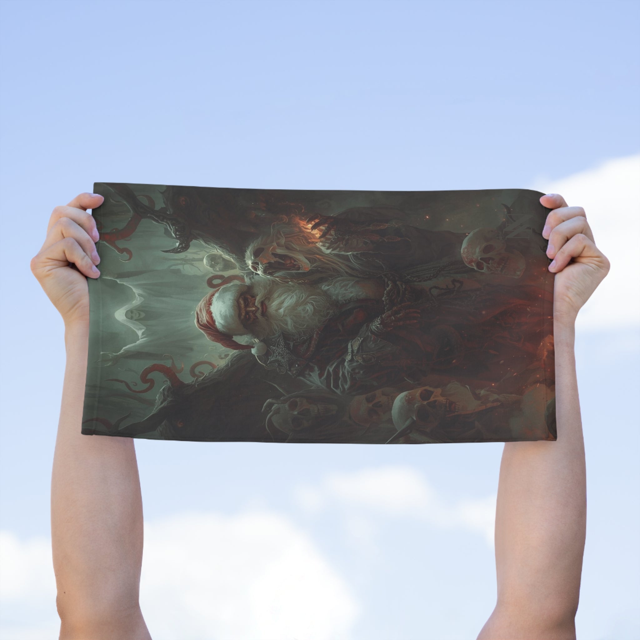 Evil Santa Christmas Fantasy | Mix & Match Soft Fun-Flirty Lovers’ Towels