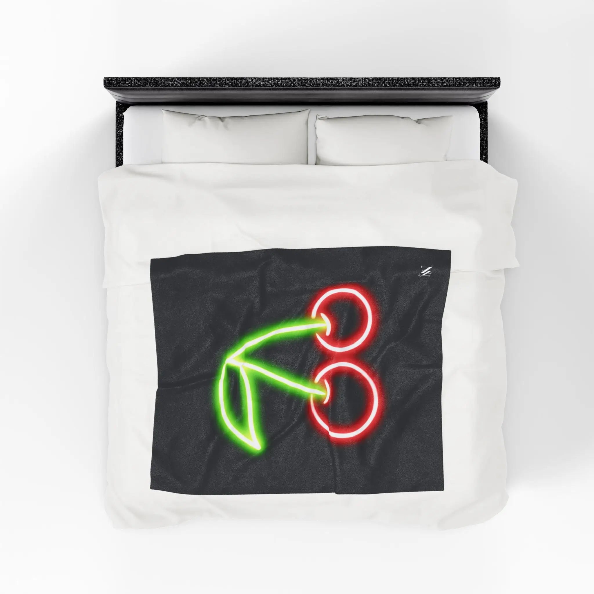Neon Cherries | Mix & Match Velveteen Fun-Flirty Lovers’ Blankets