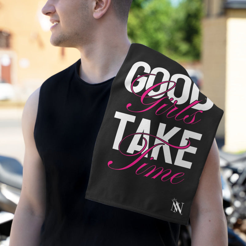 Good Girls Take Time | Mix & Match Soft Fun-Flirty Lovers’ Towels