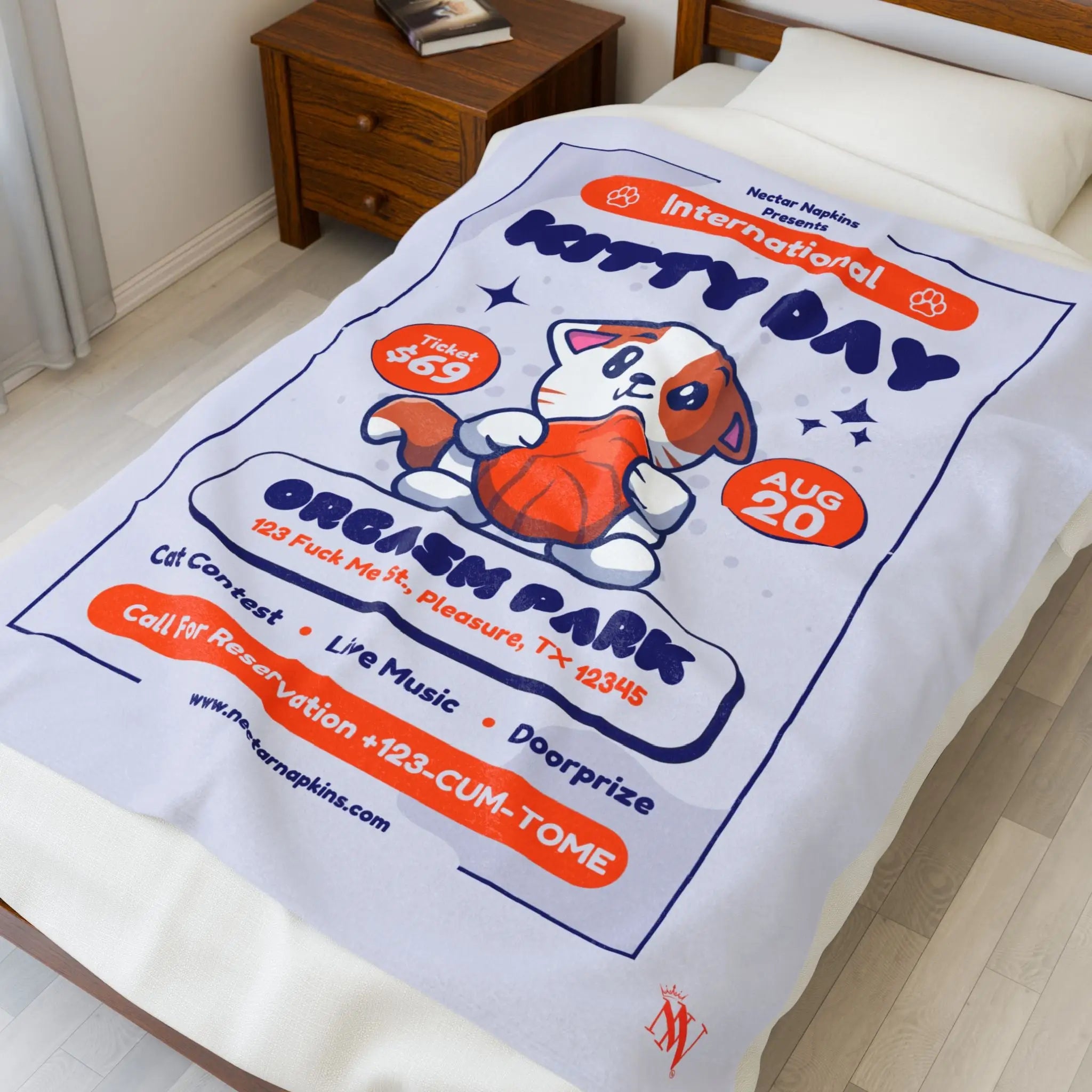 International Kitty Day | Mix & Match Velveteen Fun-Flirty Lovers’ Blankets