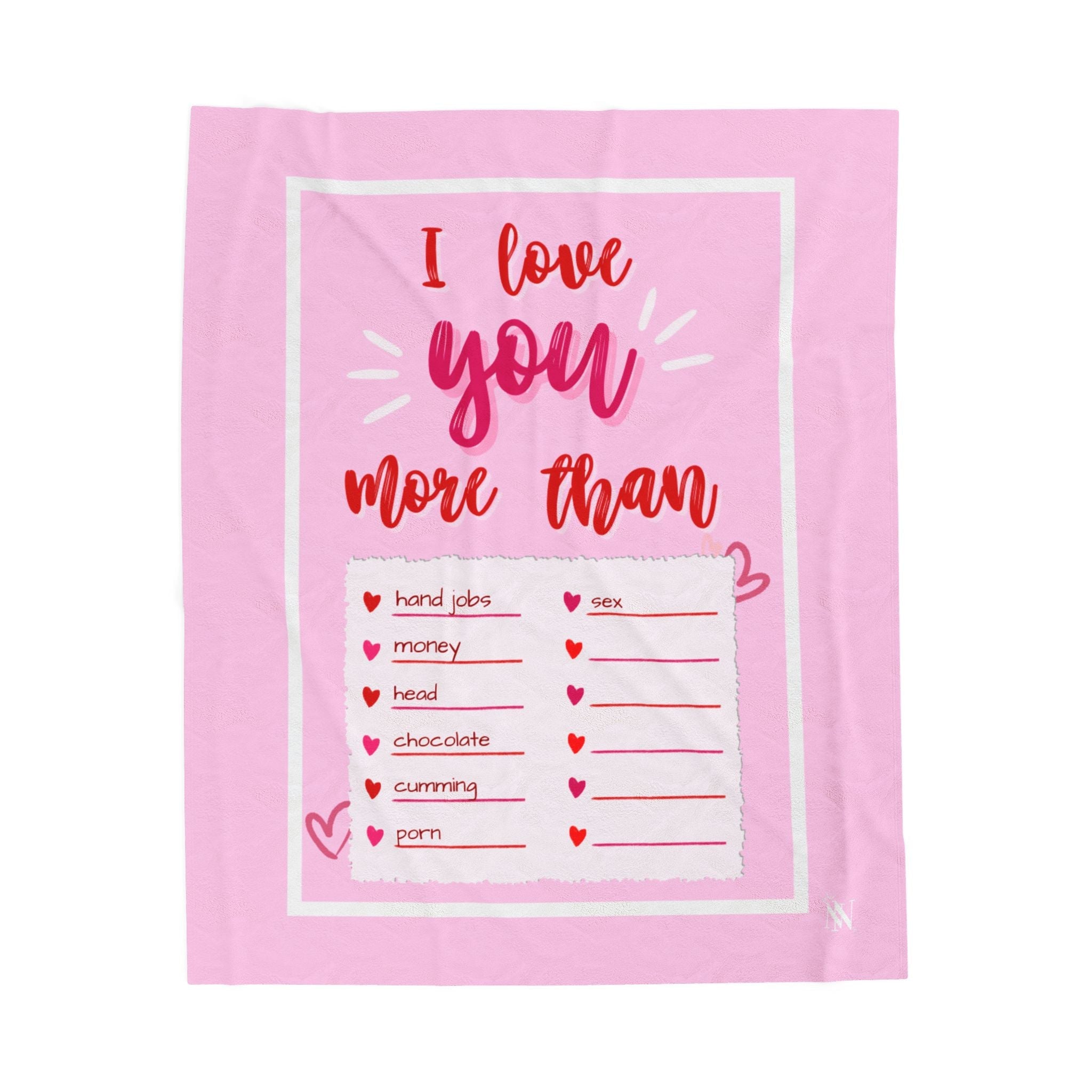 I Love You More Than | Mix & Match Fun-Flirty Lovers’ Blankets