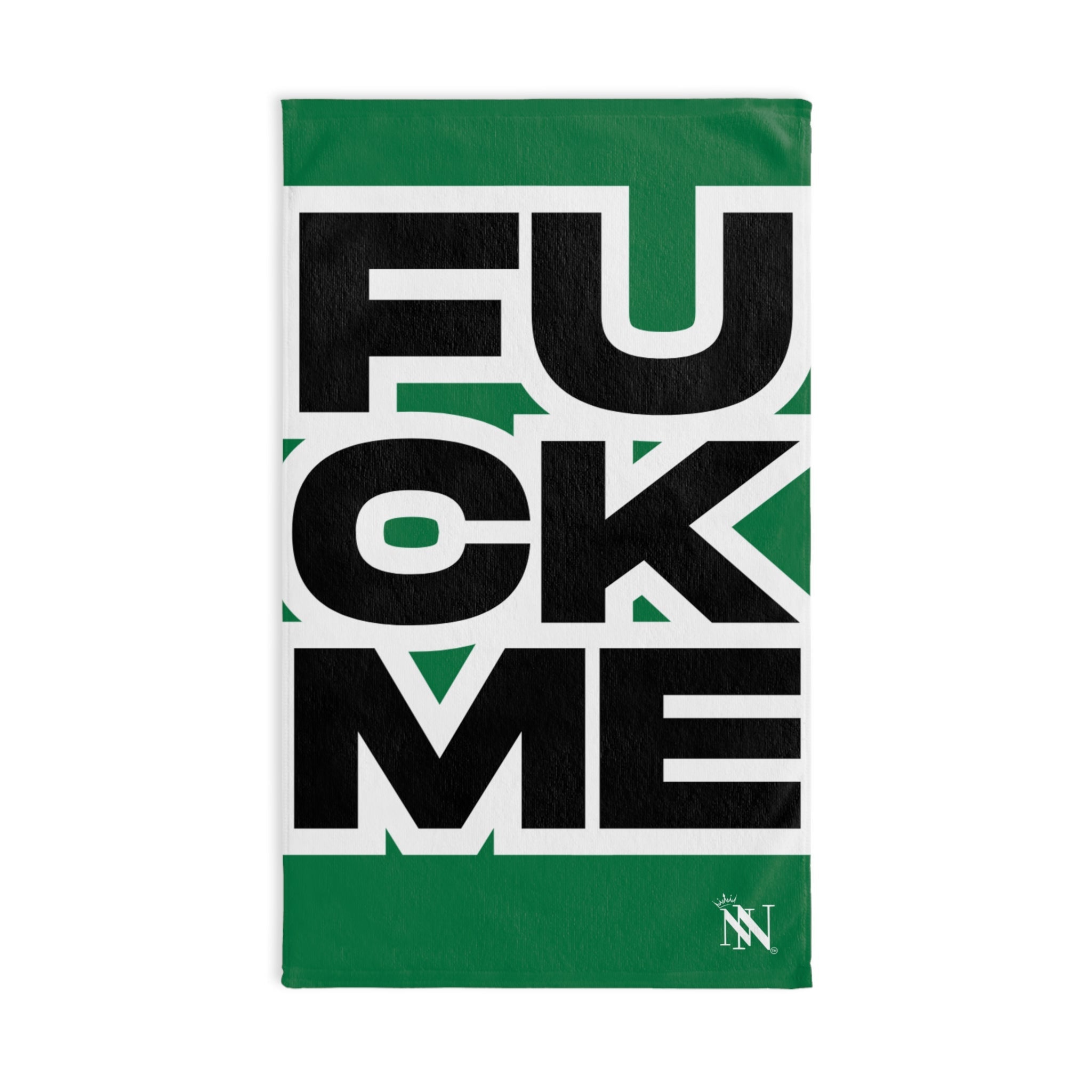 FUCK ME Block Letter Green Cum Towel