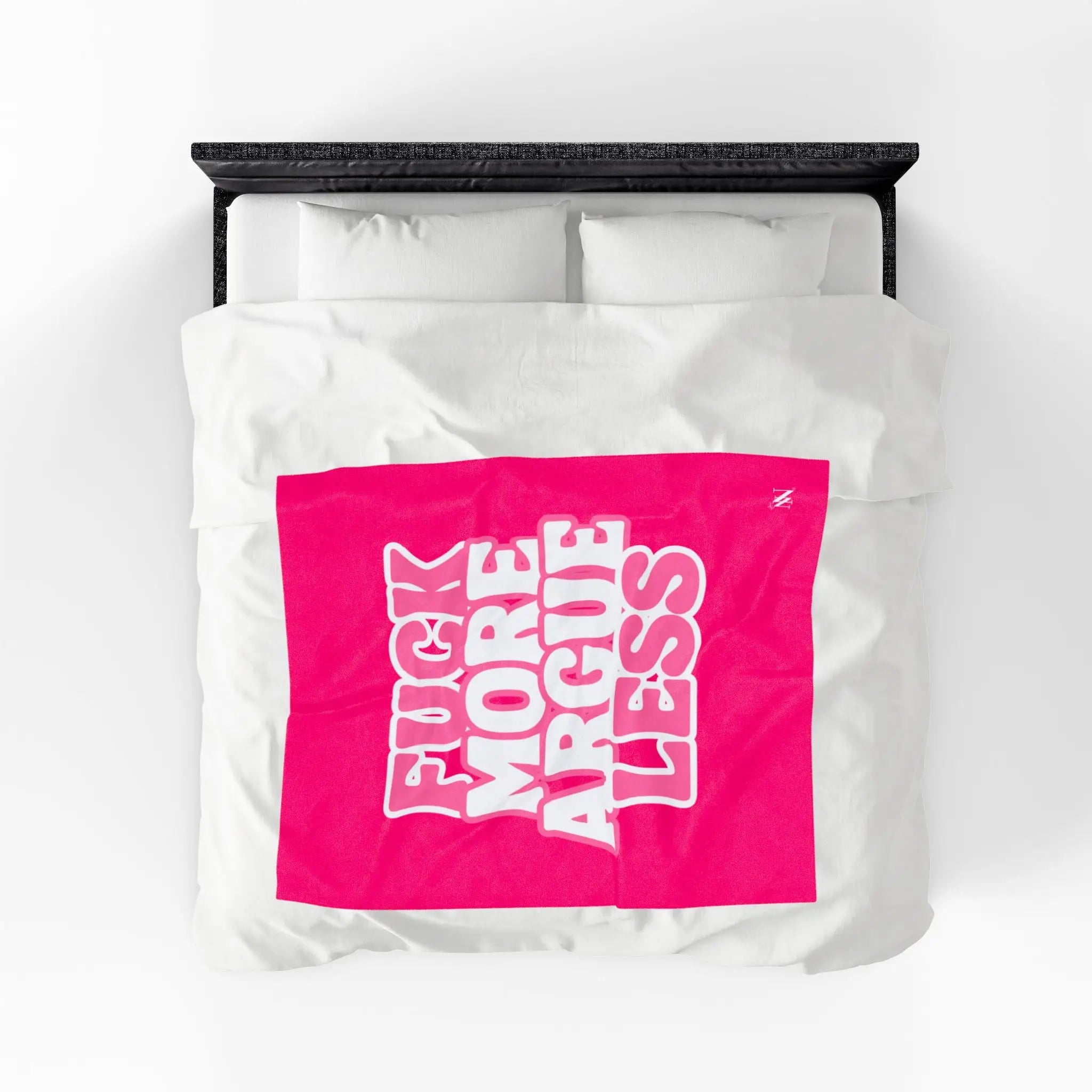 Fuck More Argue Less Romantic Lovers Gifts Blanket