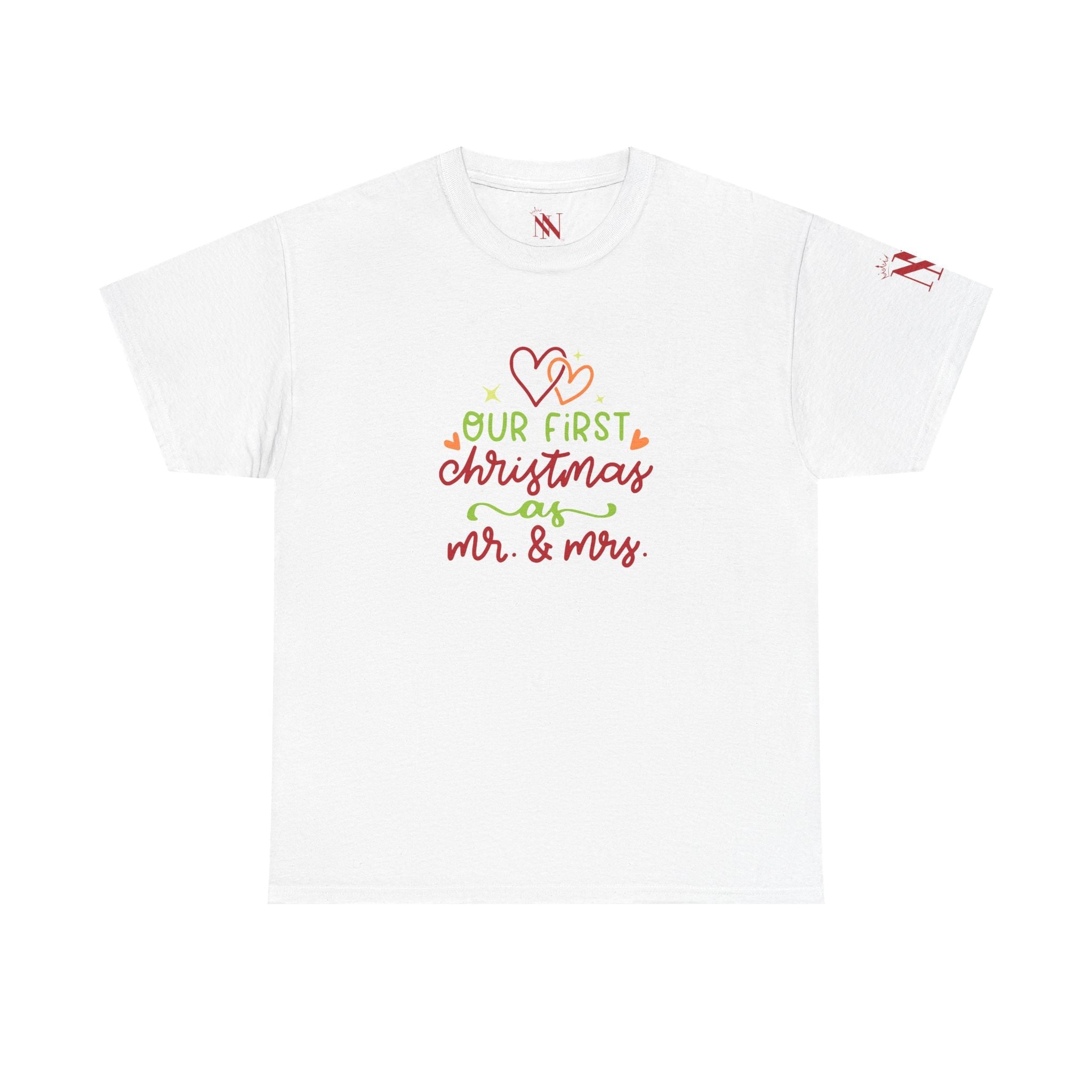 Our First Christmas as Mr. & Mrs. | Mix & Match 100% Cotton Unisex Fun-Flirty Lovers’ Tees