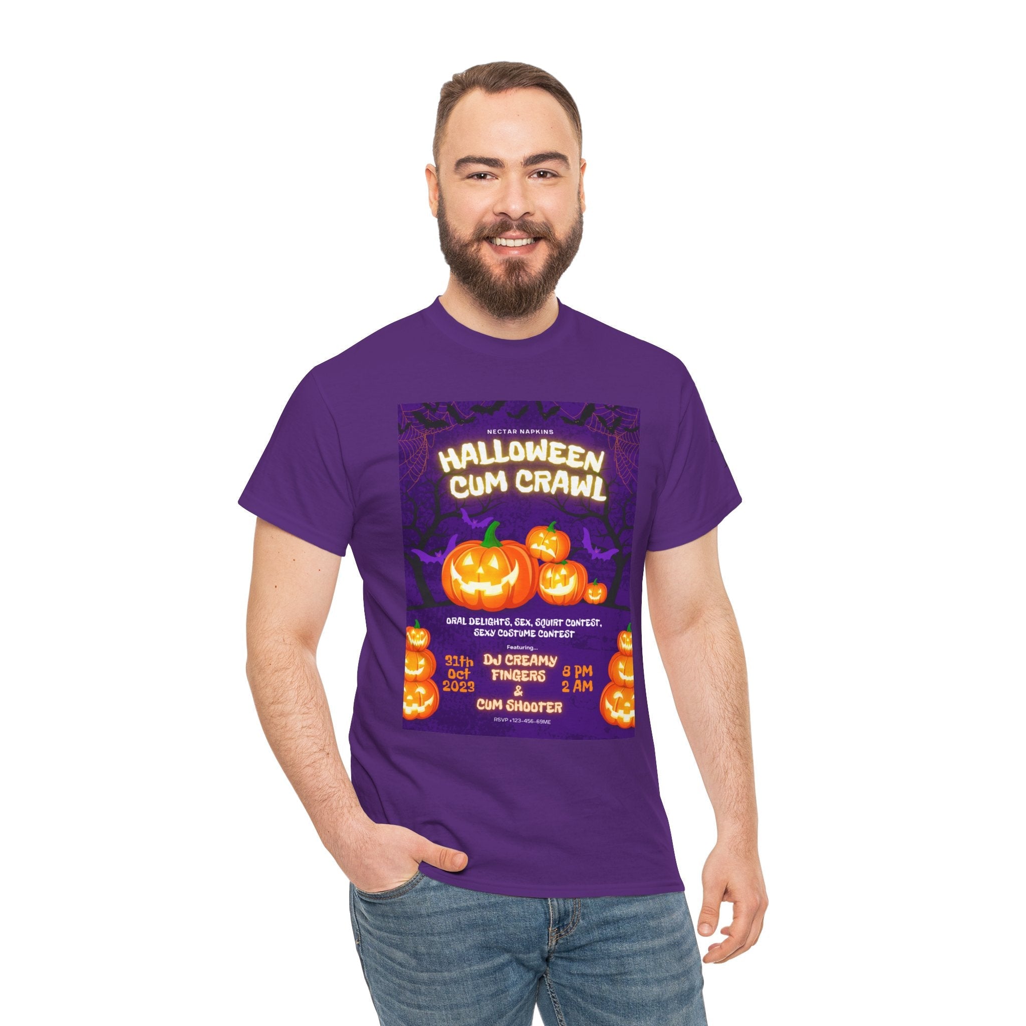 Halloween Cum Crawl | Mix & Match 100% Cotton Unisex Fun-Flirty Lovers’ Tees