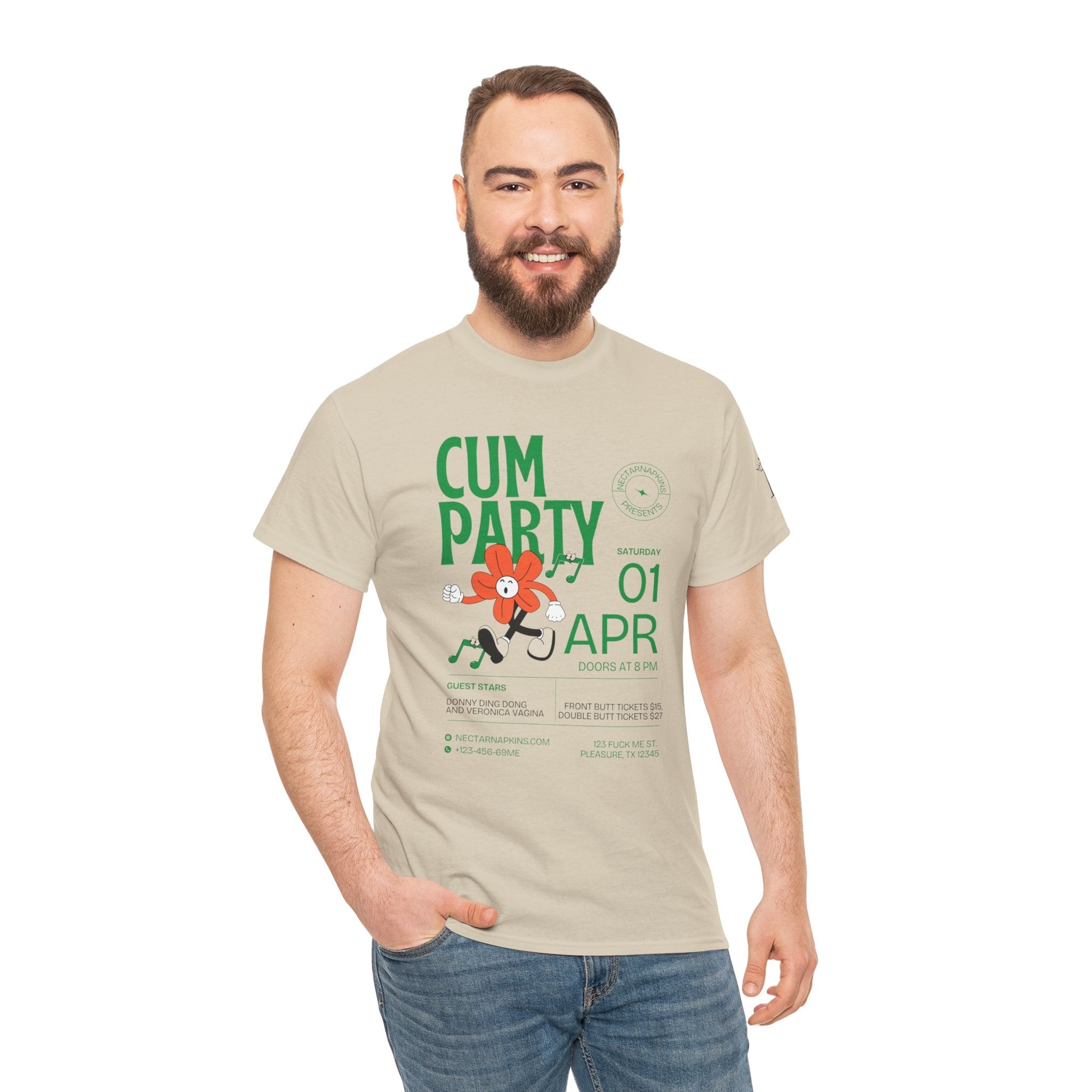 Cum Party! | Mix & Match 100% Cotton Unisex Fun-Flirty Lovers’ Tees