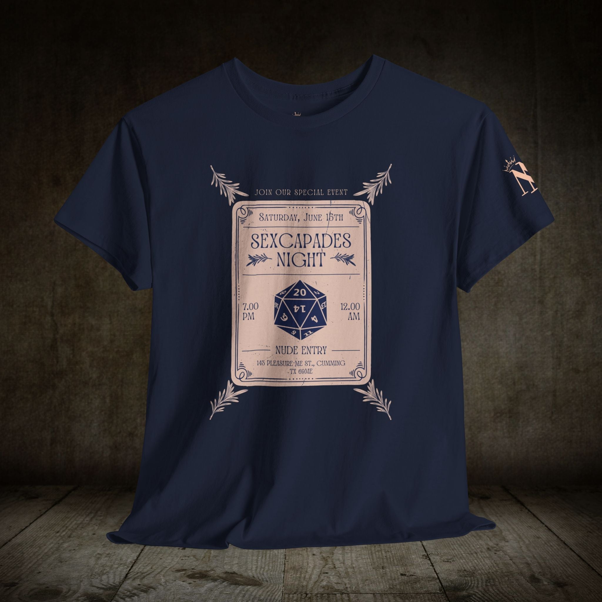 Sexcapades Night | Mix & Match 100% Cotton Unisex Fun-Flirty Lovers’ Tees