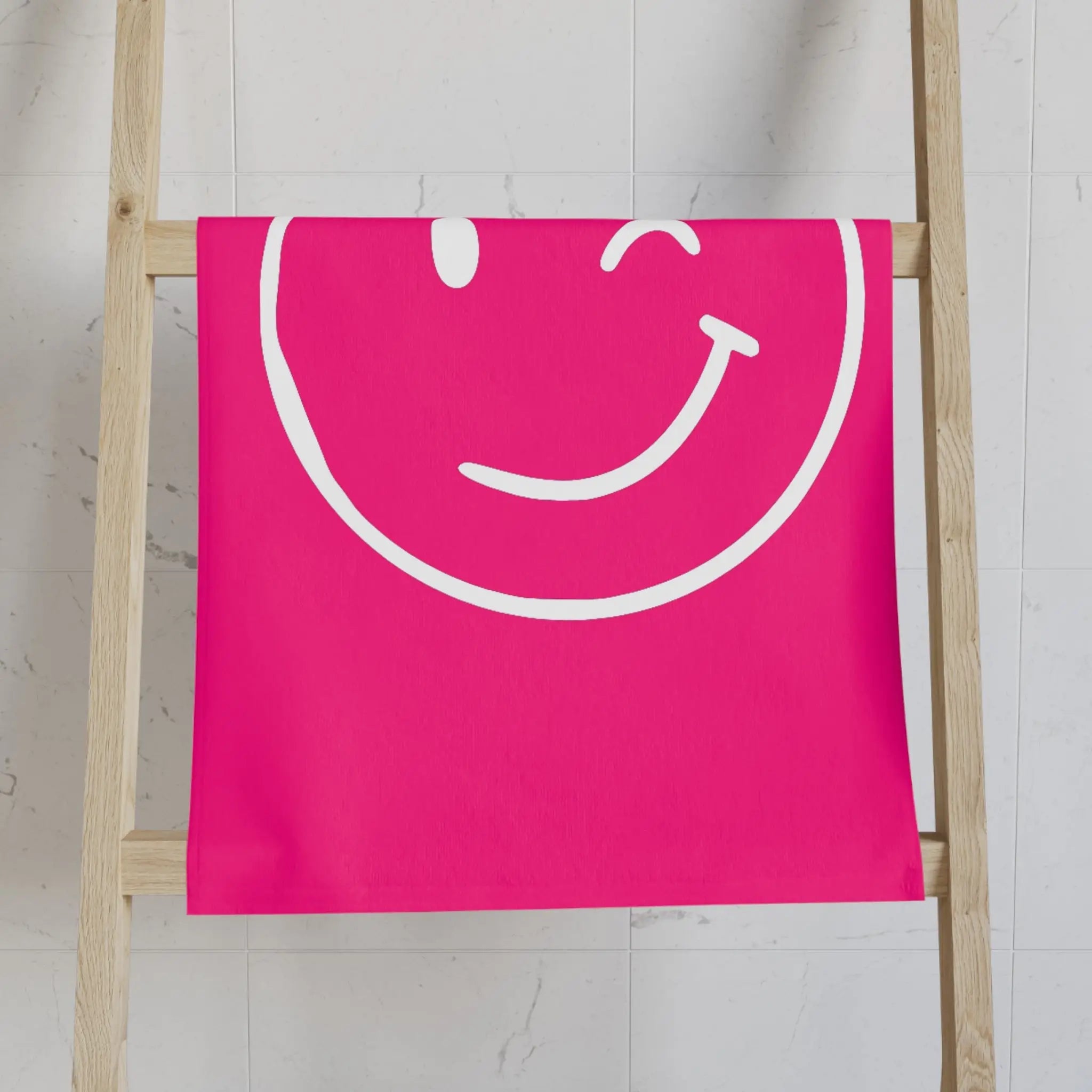 Wink Emoji Signature Pink Cum Towel