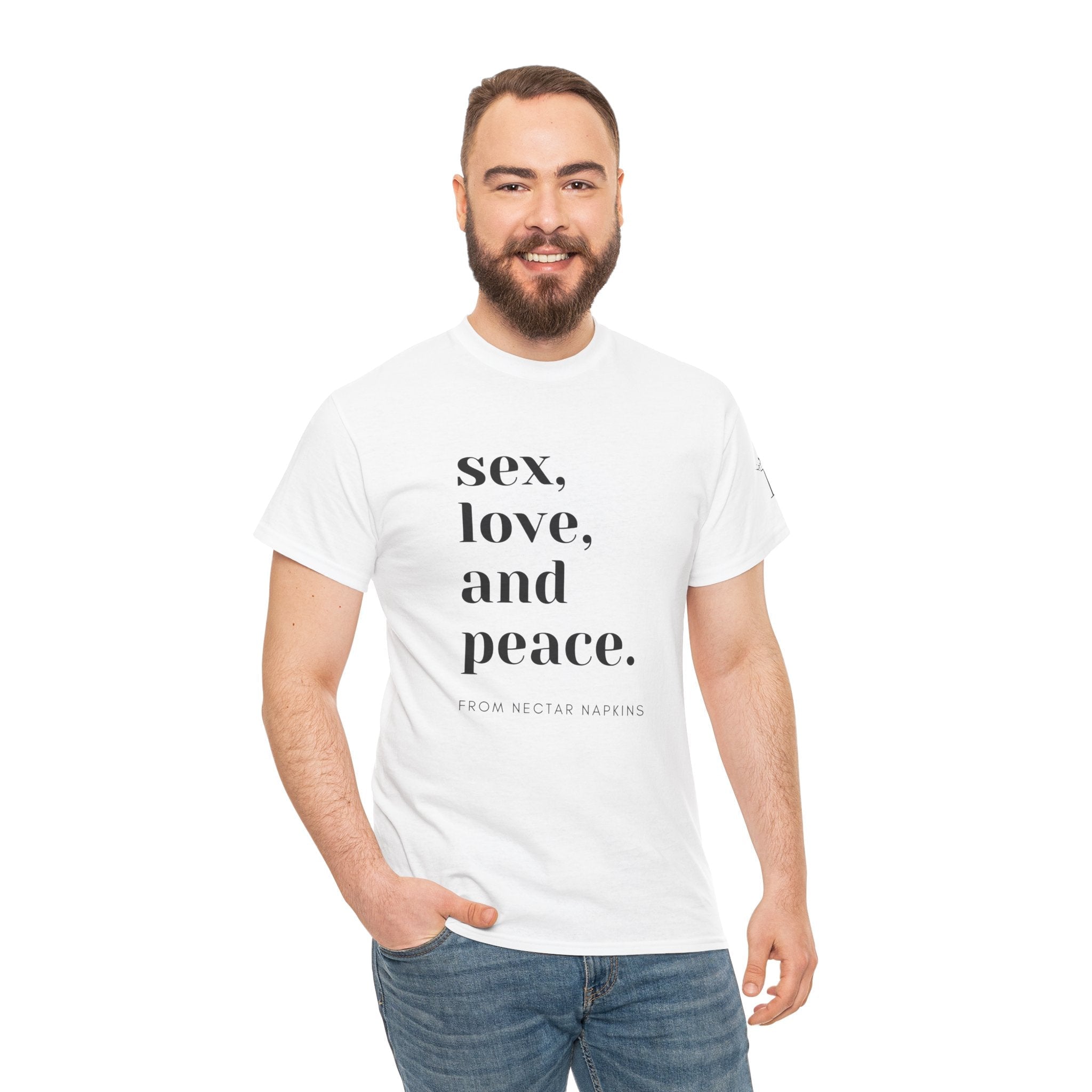 Sex Peace Love | Mix & Match 100% Cotton Unisex Fun-Flirty Lovers’ Tees