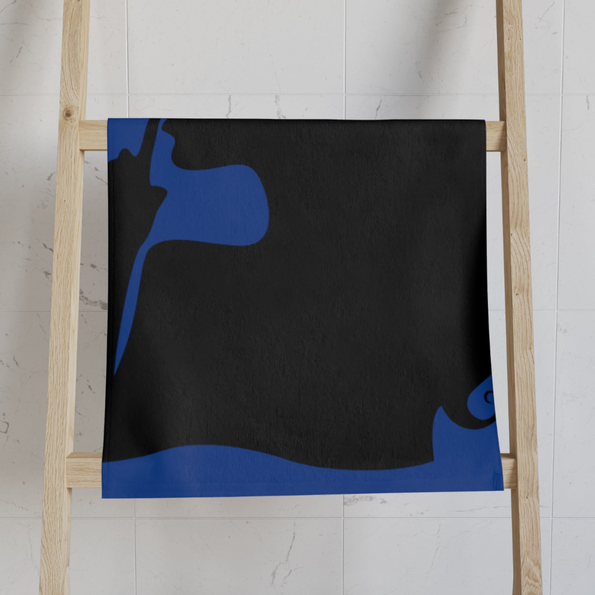 SHHH Girl Silhouette Blue | Mix & Match Classic Fun-Flirty Lovers’ Towels