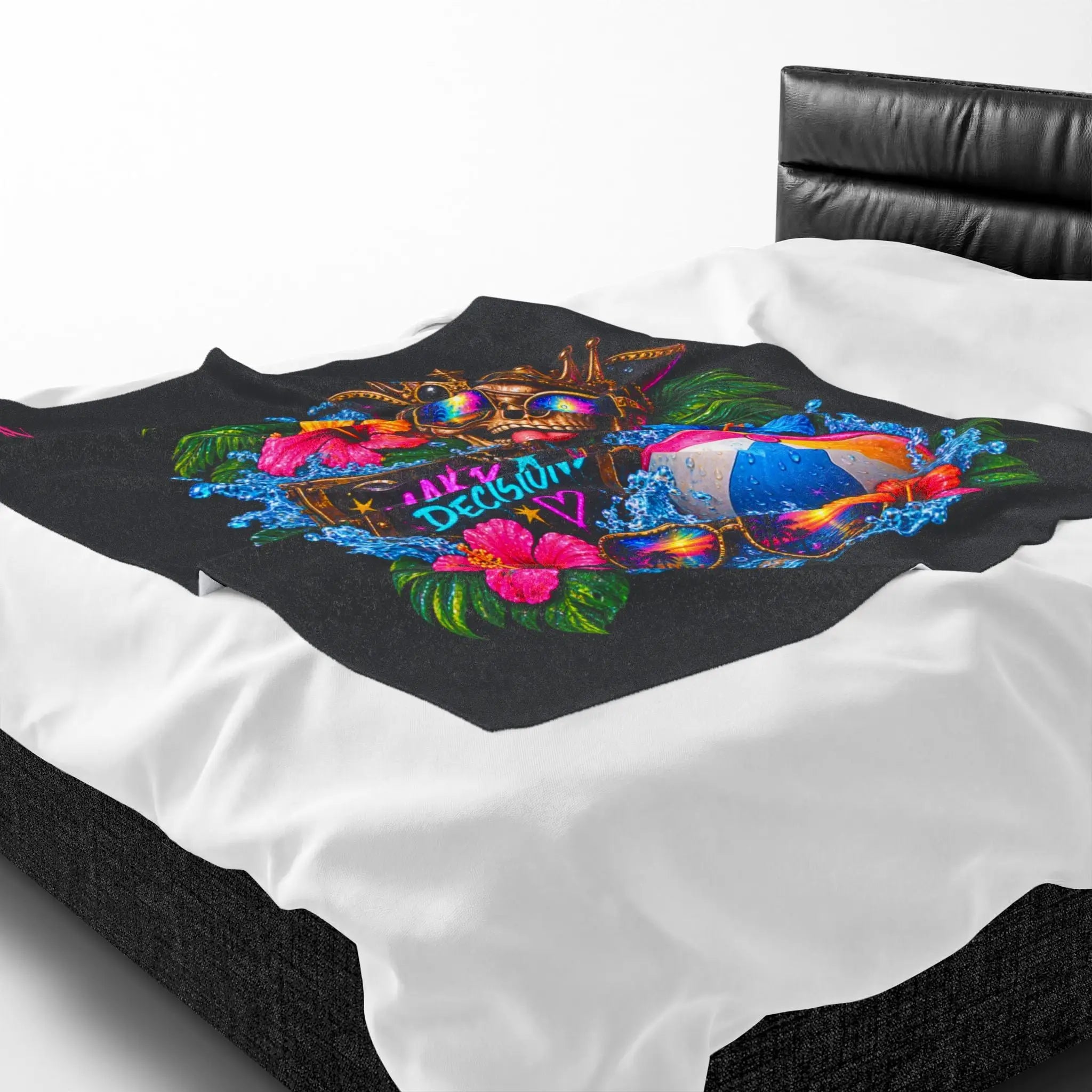 Make Bad Decisions Beach Day Lovers’ Blanket