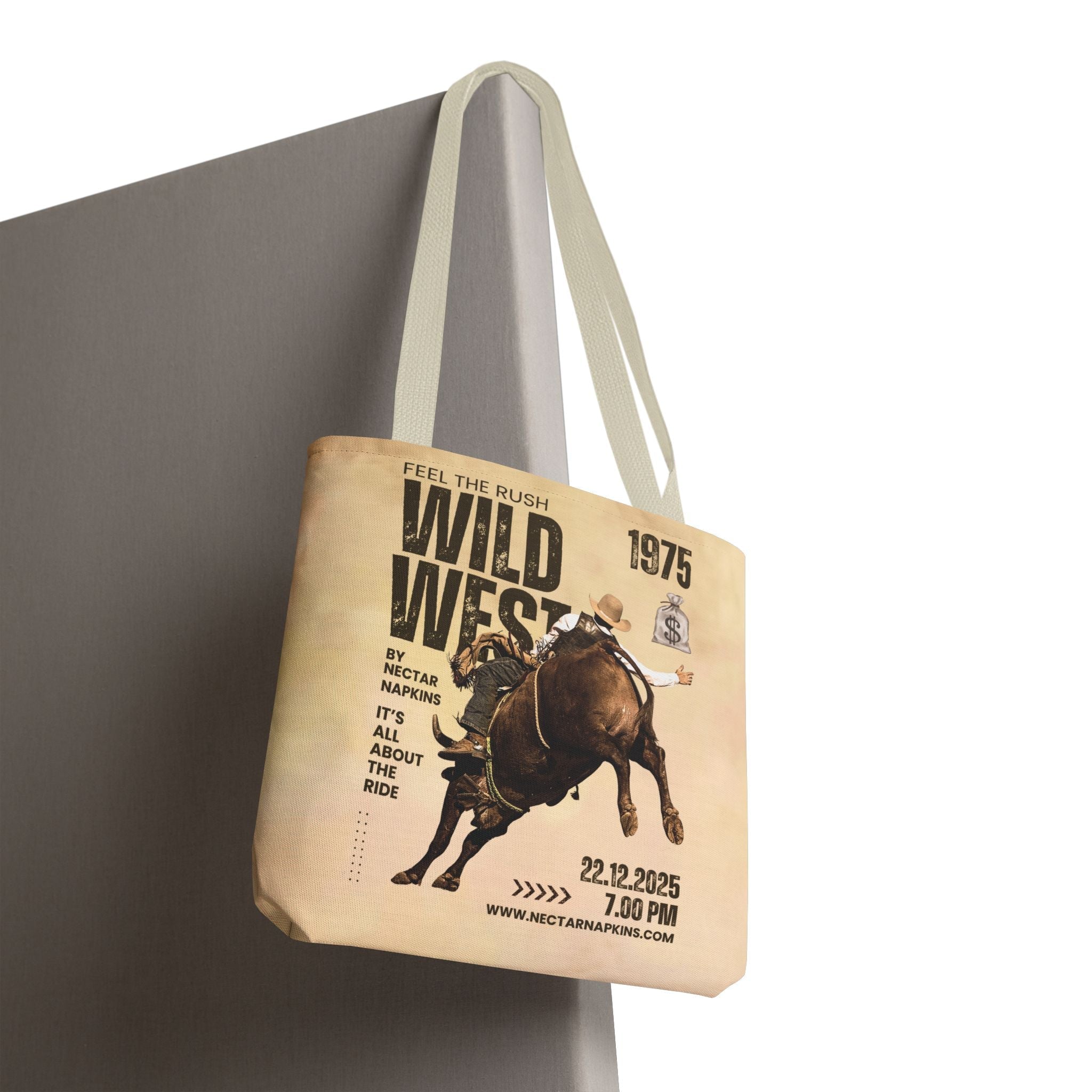 Wild West Poster Cute Flirty Fun Everyday Weekend Tote Bag