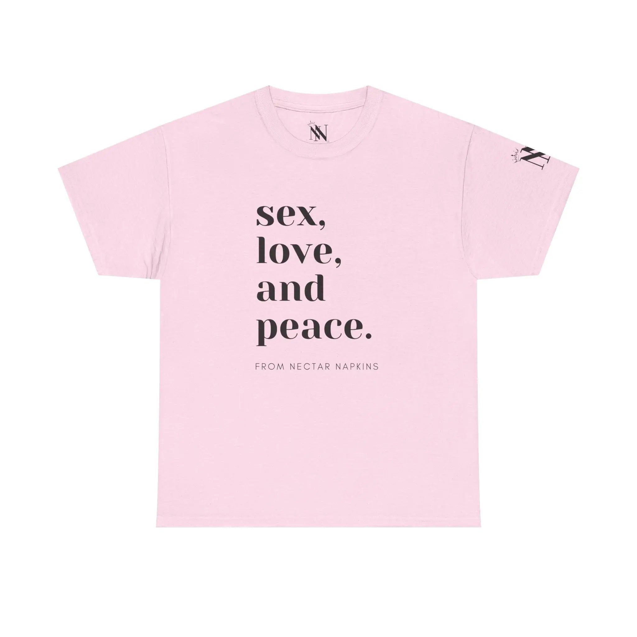 Sex Peace Love | Mix & Match 100% Cotton Unisex Fun-Flirty Lovers’ Tees