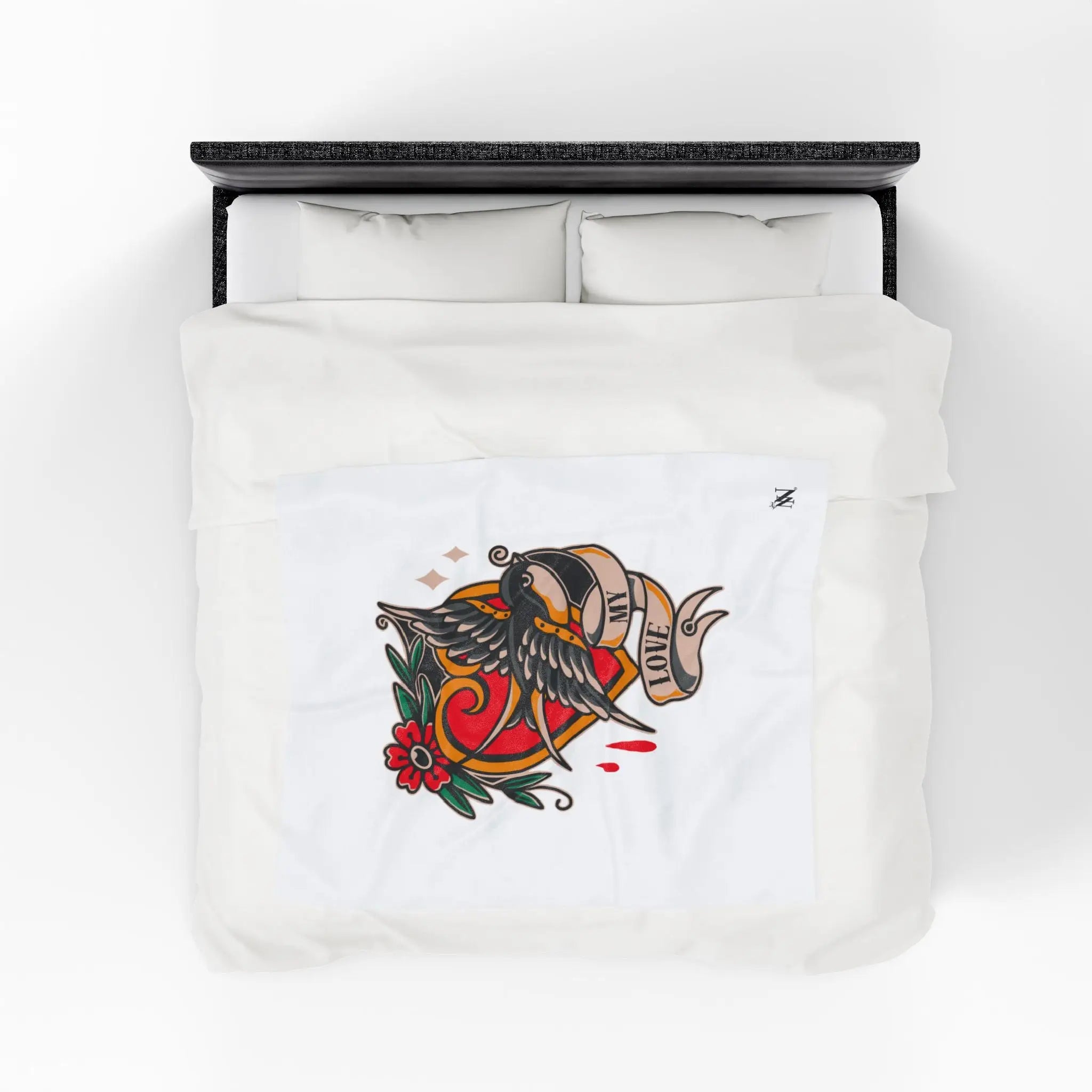 My Love Traditional Tattoo | Mix & Match Soft Fun-Flirty Lovers’ Blankets