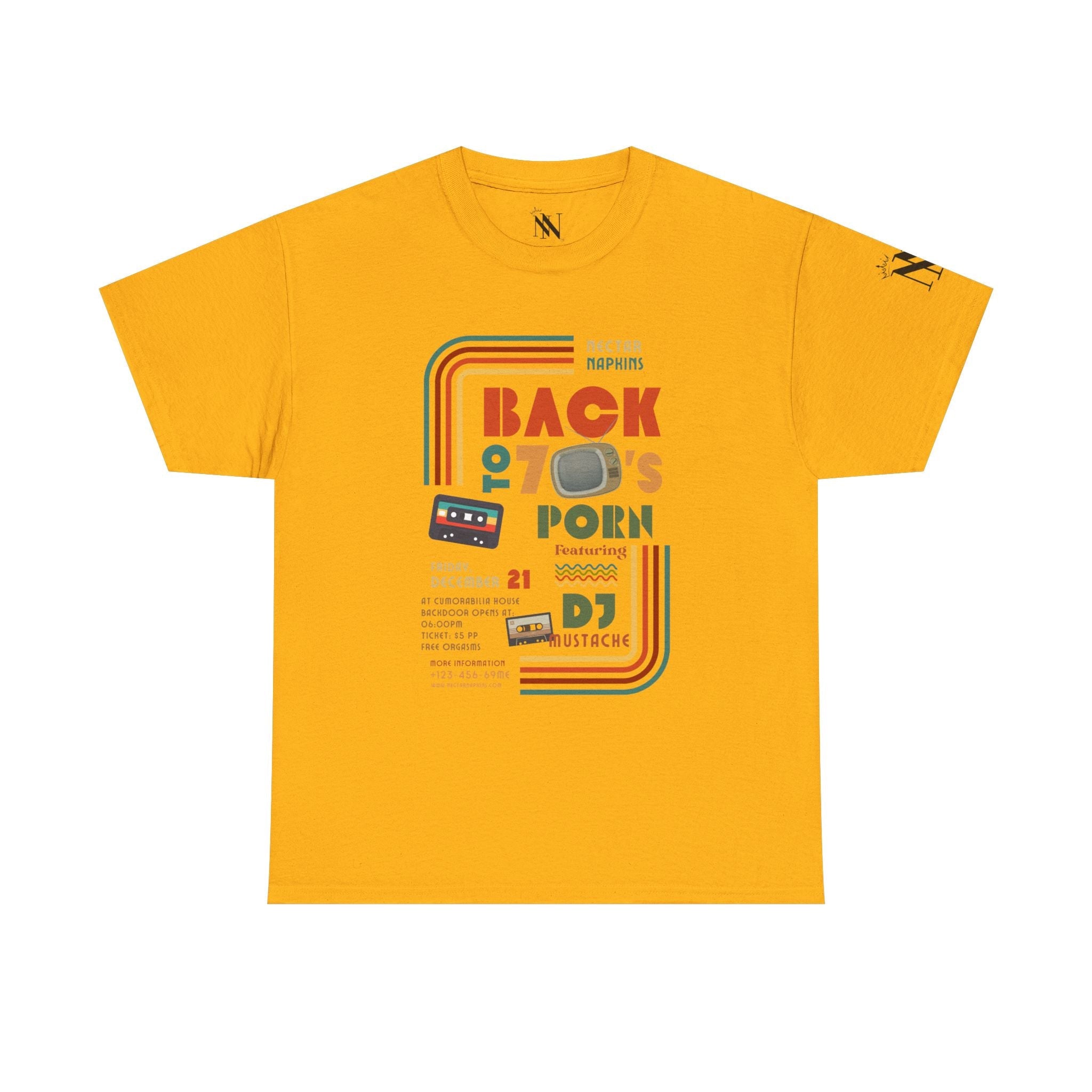 Back to 70s Porn | Mix & Match 100% Cotton Unisex Fun-Flirty Lovers’ Tees
