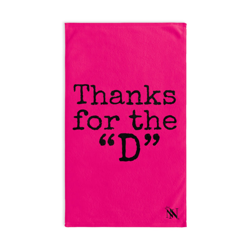 Thanks for the ’D’ Signature Pink | Mix & Match Classic Fun-Flirty Lovers’ Towels