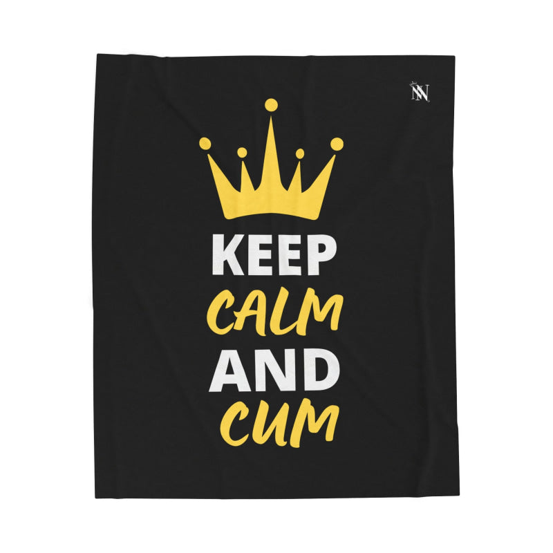 Keep Calm & Cum Queen King | Mix & Match Soft Fun-Flirty Lovers’ Blankets