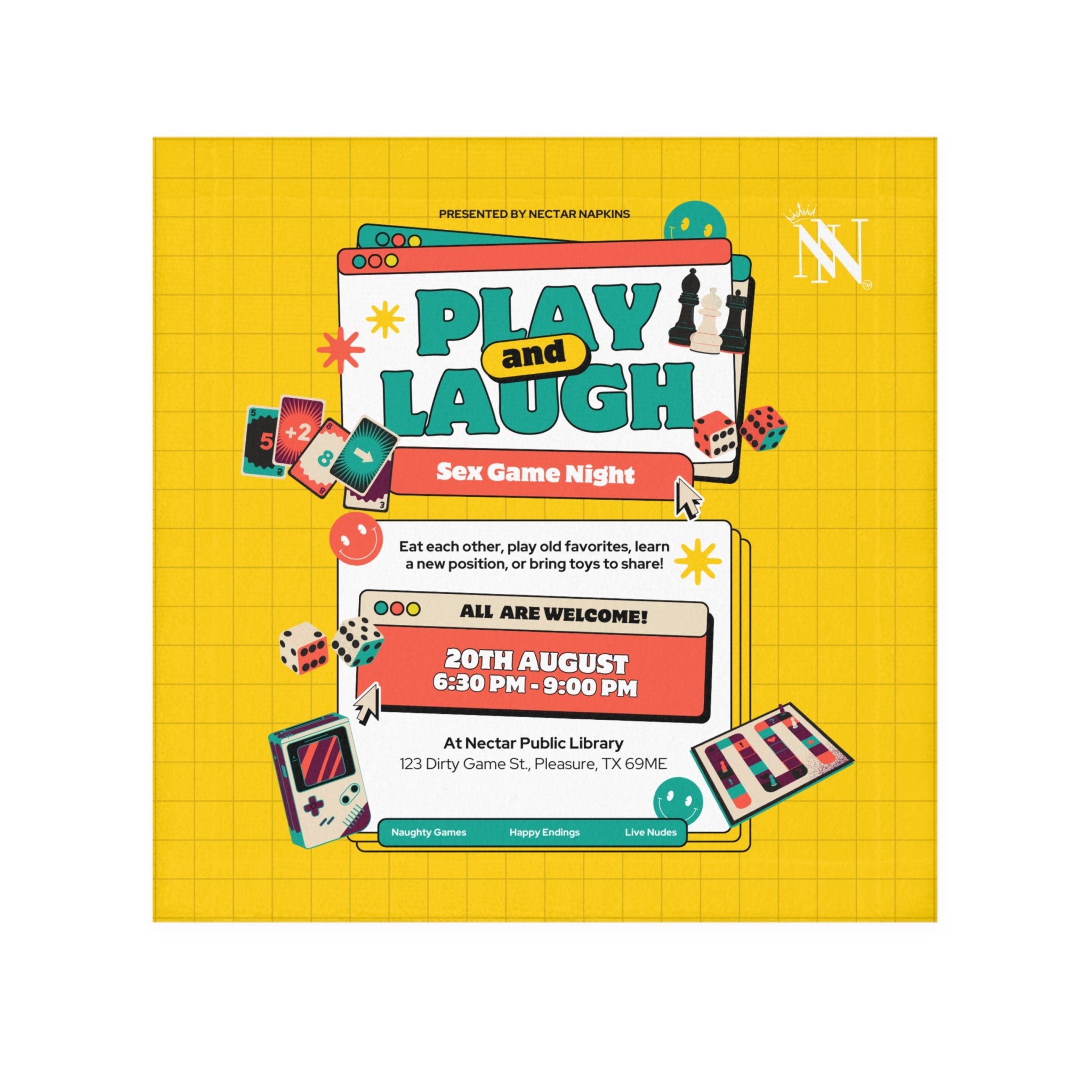Sex Game Night | Mix & Match Lils’ Fun-Flirty Lovers’ Towels