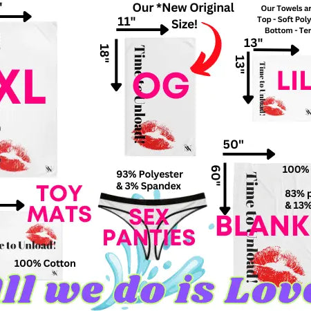 Fucking Crazy | Mix & Match Lils’ Fun-Flirty Lovers’ Towels