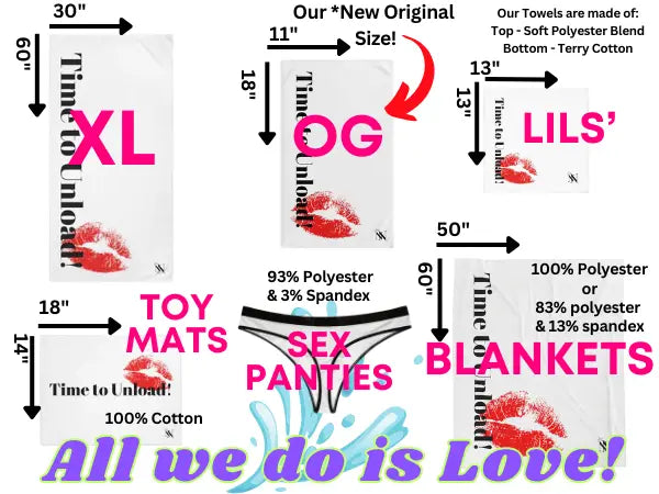 Fucking Crazy | Mix & Match Lils’ Fun-Flirty Lovers’ Towels