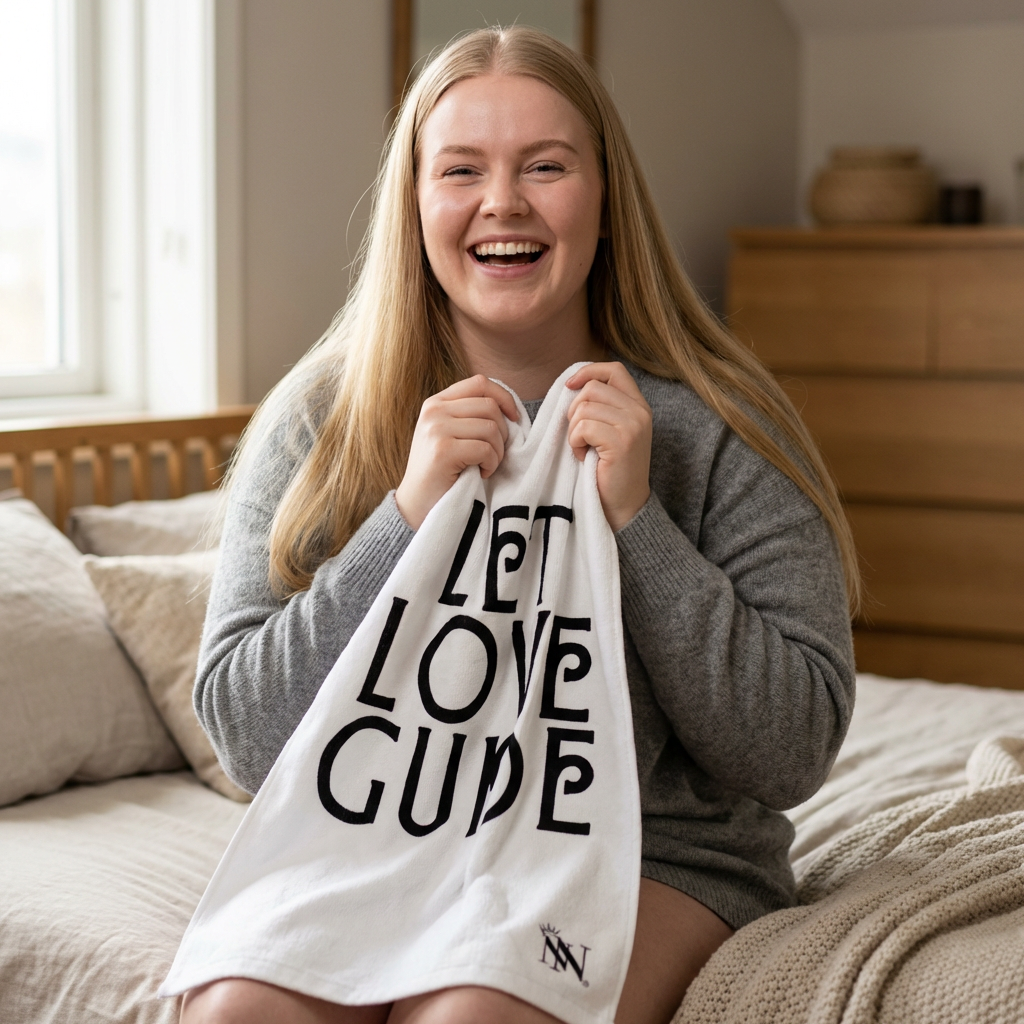 Let Love Guide Cum Towel