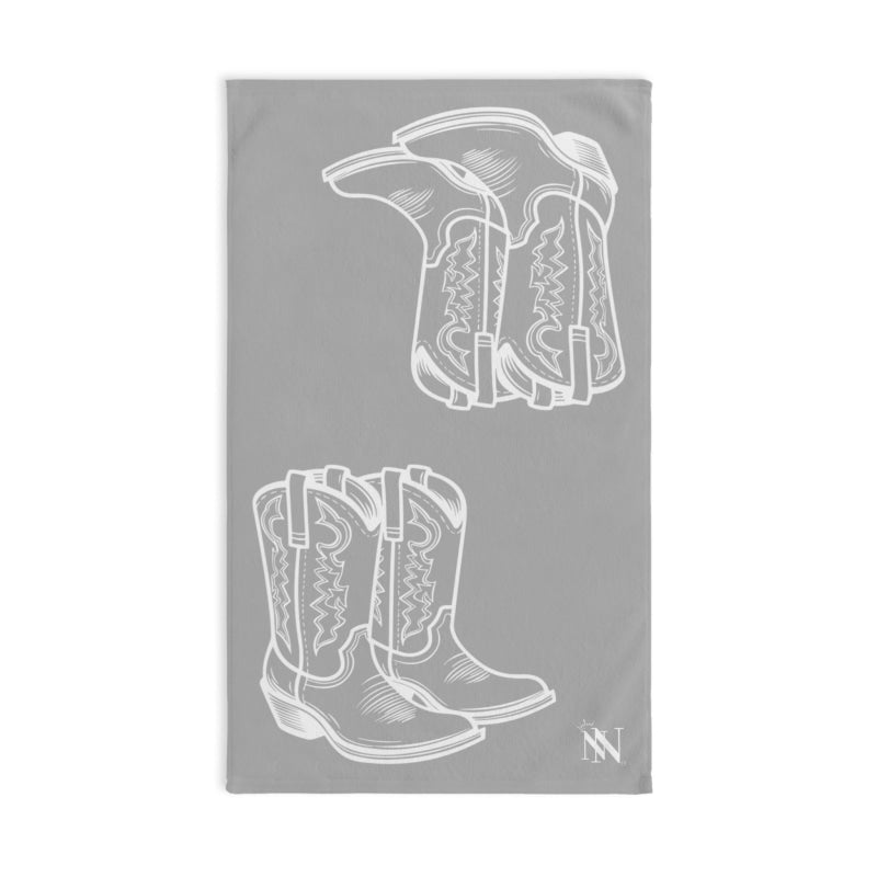 Western Boots Shareable Light Grey | Mix & Match Original Fun-Flirty Lovers’ Towels