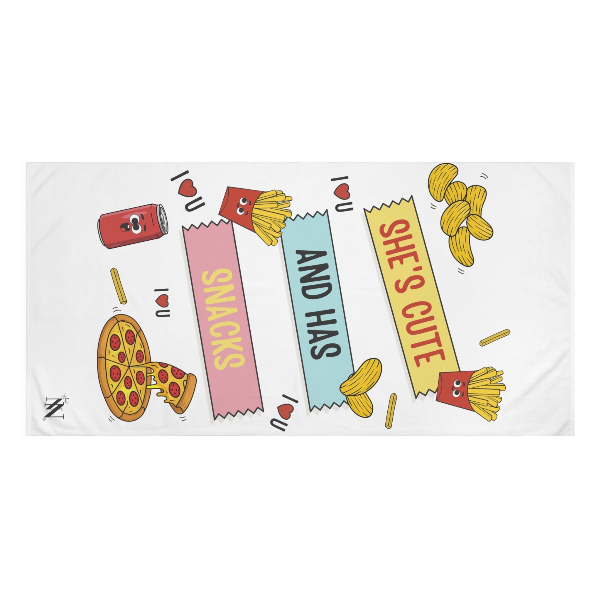 She’s Cute and Has Snacks | Mix & Match XL Fun-Flirty Lovers’ Towels