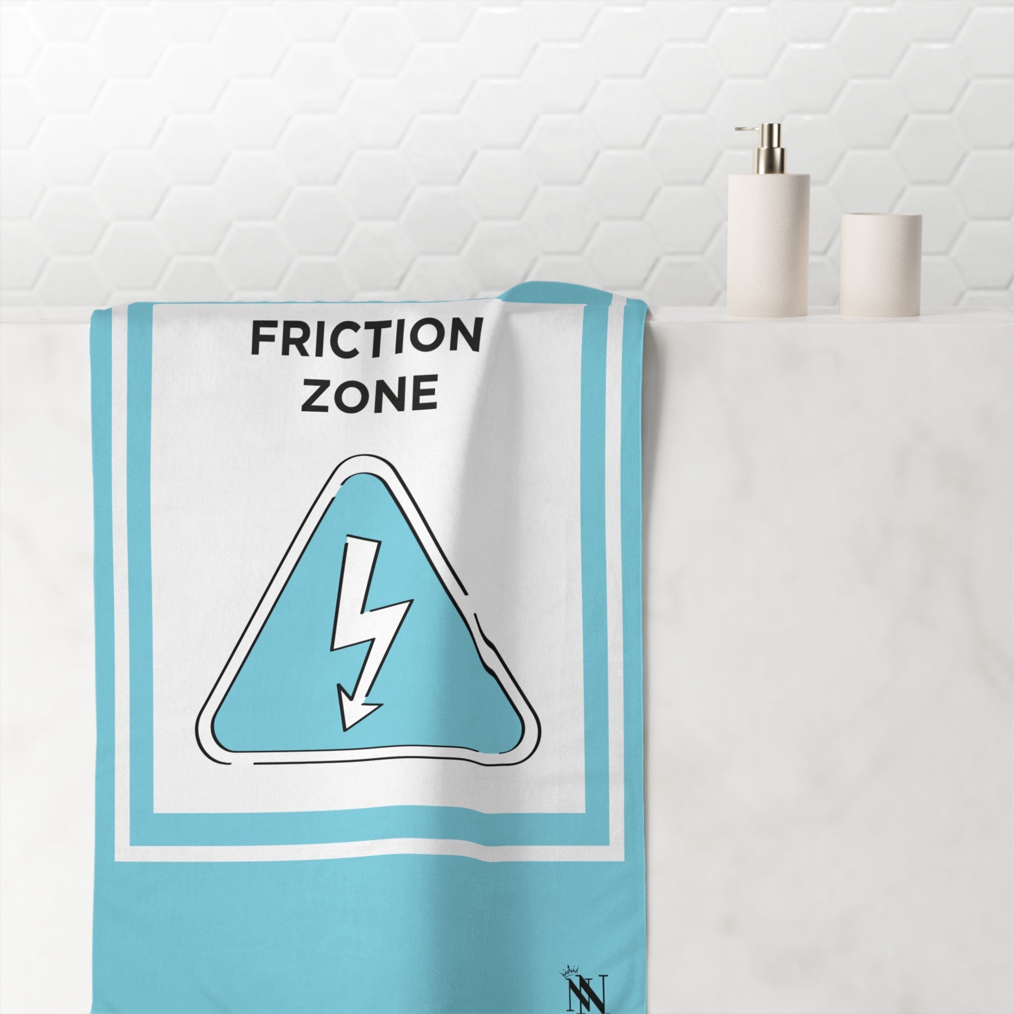 Caution Friction Zone Big Ass Sex Towel