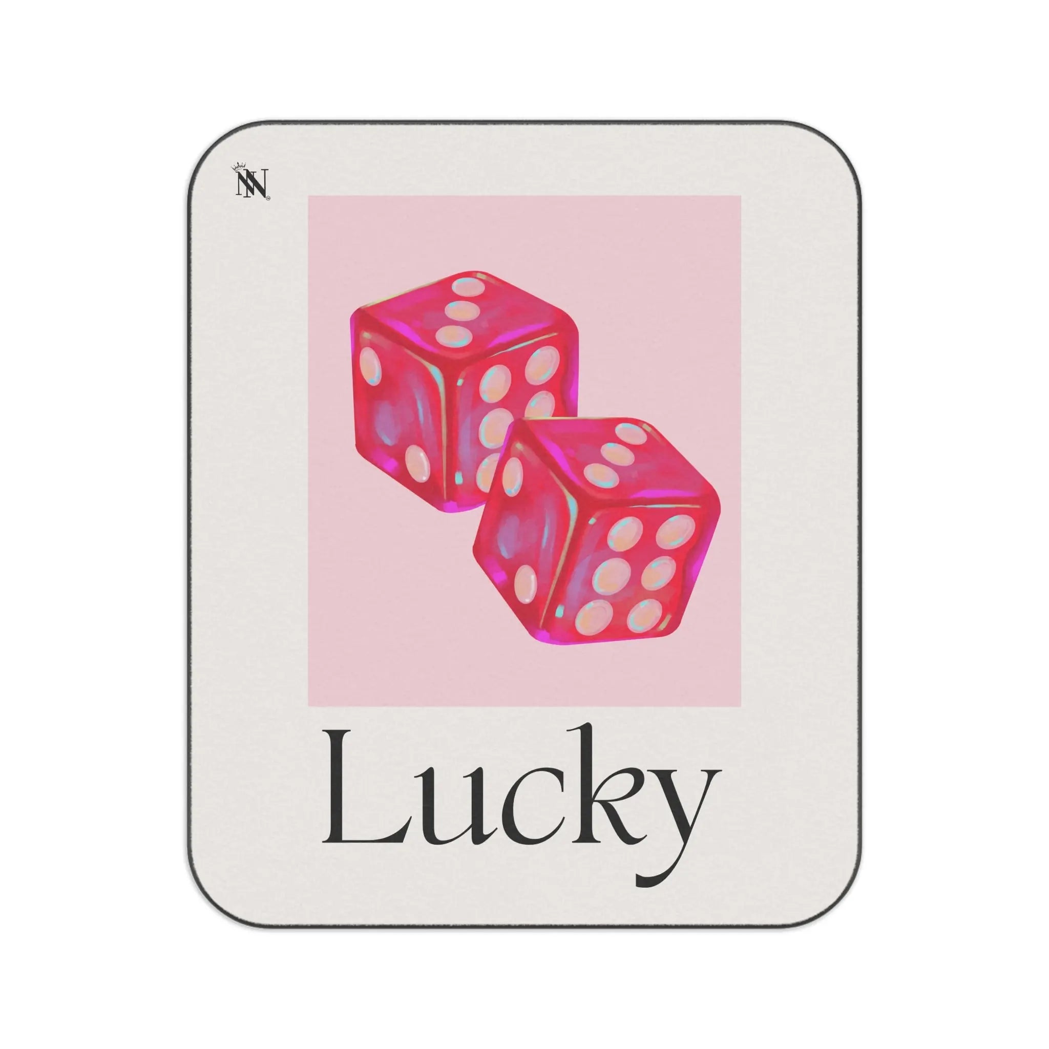 Lucky Pink Dice | Mix Match Fun-Flirty Lovers’ Water-Resistant Blankets